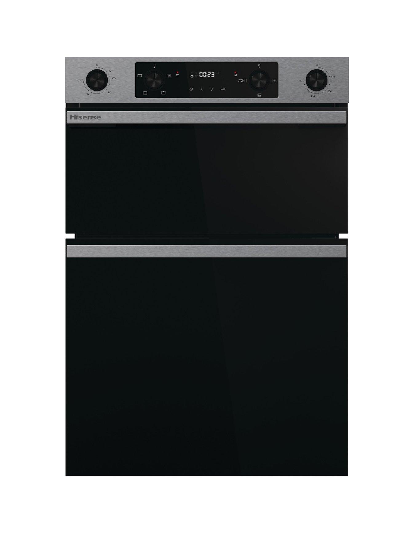 Image 1 of 7 of Hisense Hi6 BID914221CX 72/38L Built In Double Oven with Catalytic Liners - Stainless Steel