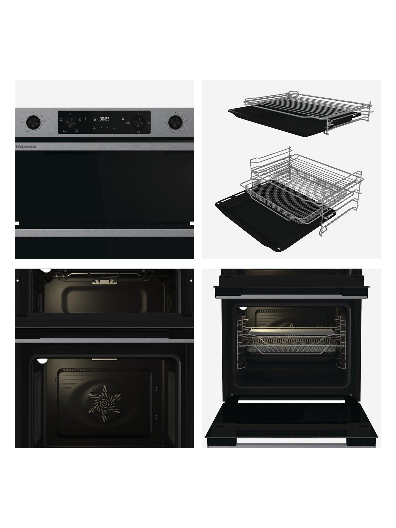 Image 4 of 7 of Hisense Hi6 BID914221CX 72/38L Built In Double Oven with Catalytic Liners - Stainless Steel