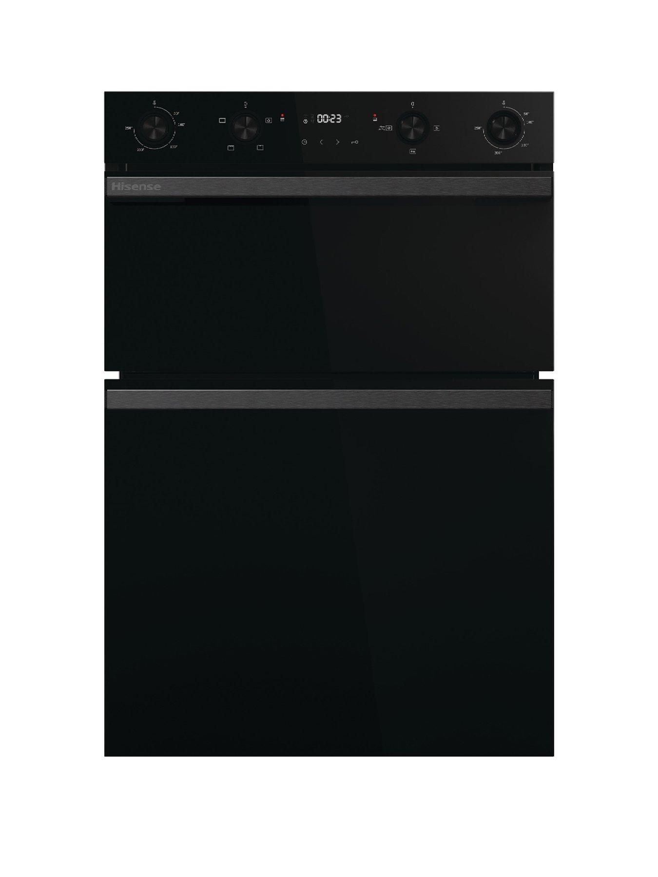 Image 1 of 7 of Hisense Hi6 BID914221CDBG 72/38L Built In Double Oven with Catalytic Liners - Black
