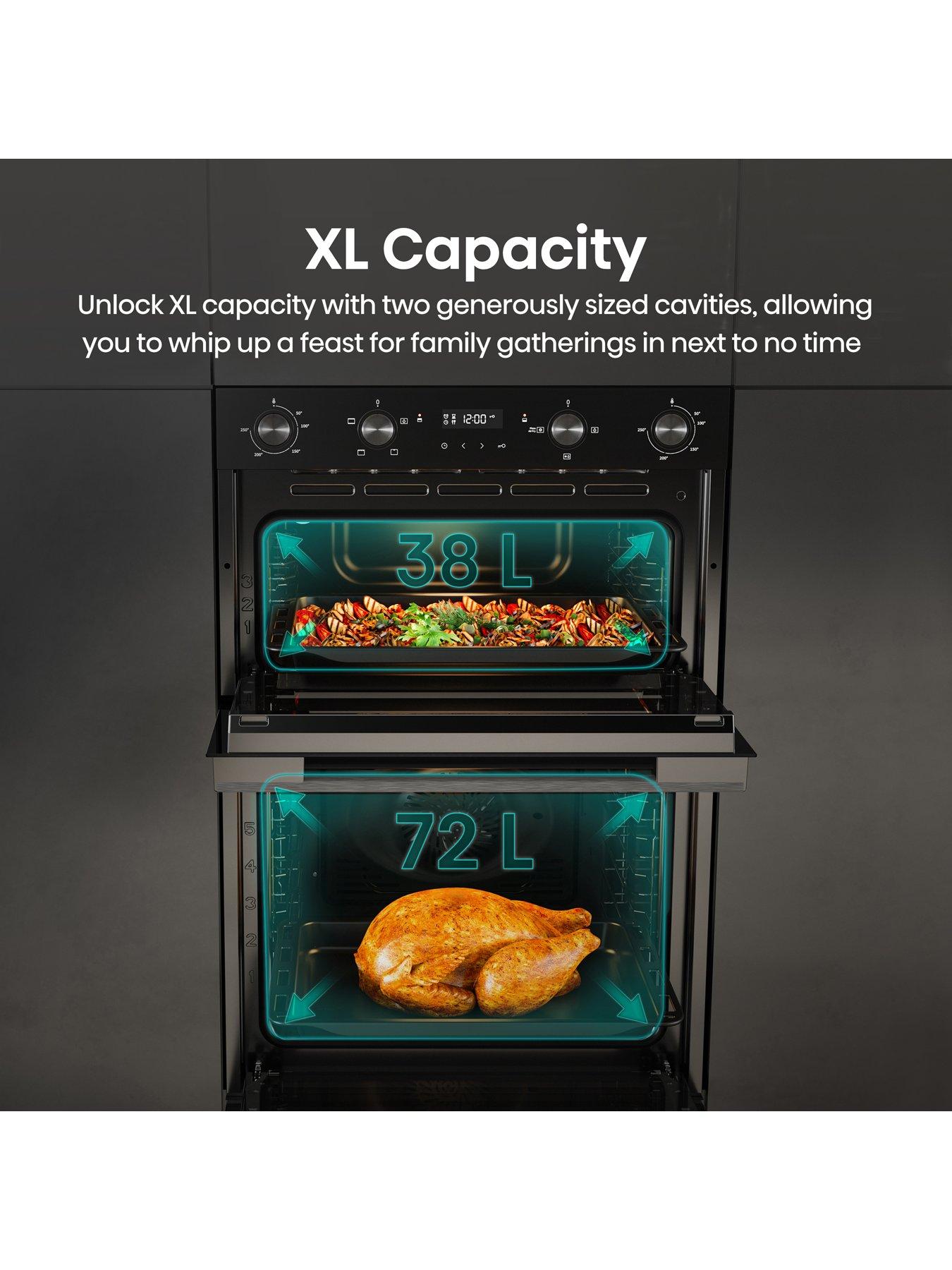 Image 3 of 7 of Hisense Hi6 BID914221CDBG 72/38L Built In Double Oven with Catalytic Liners - Black