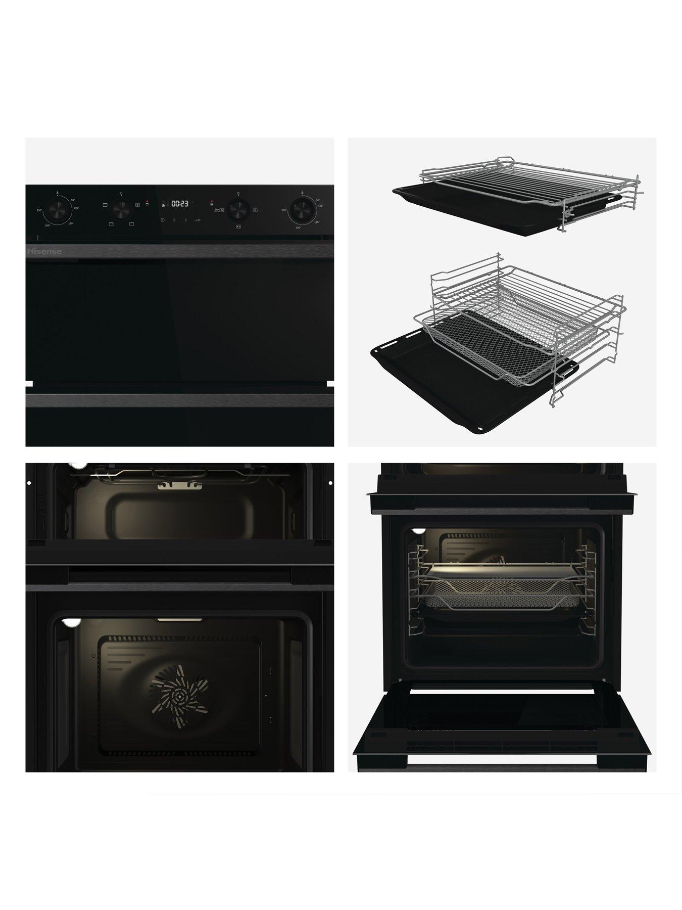 Image 4 of 7 of Hisense Hi6 BID914221CDBG 72/38L Built In Double Oven with Catalytic Liners - Black