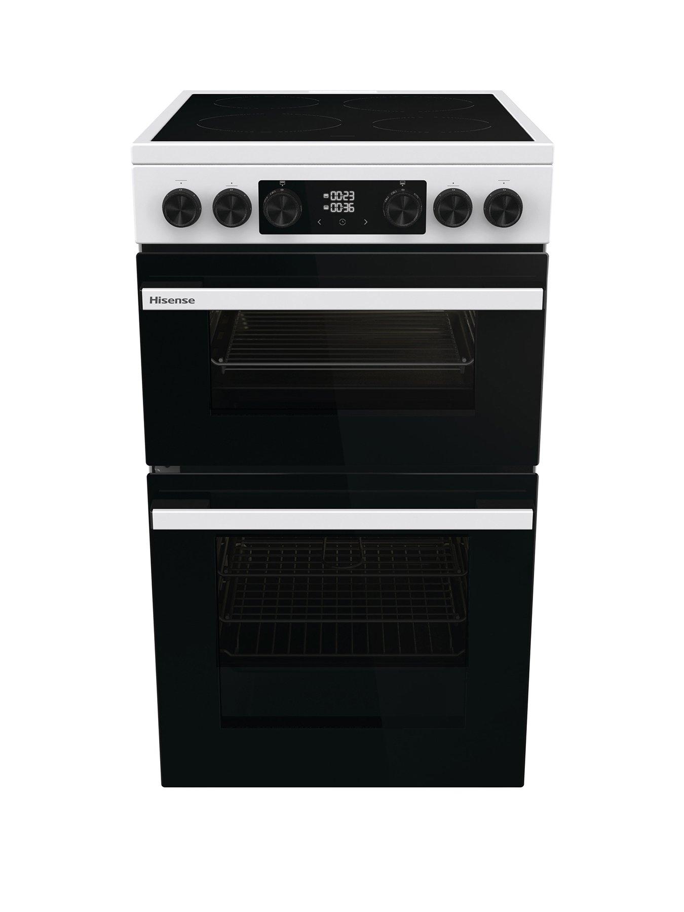 Hisense Hi6 Max HDCEC5C10W 69/43L Ceramic Freestanding 50cm Electric Cooker - White