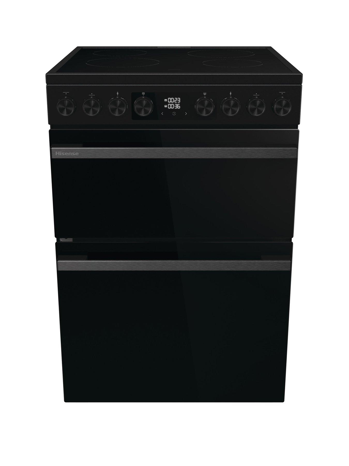 Hisense Hi6 Max HDCEC6C20B 80/50L Ceramic Freestanding 60cm Electric Cooker - Jet Black