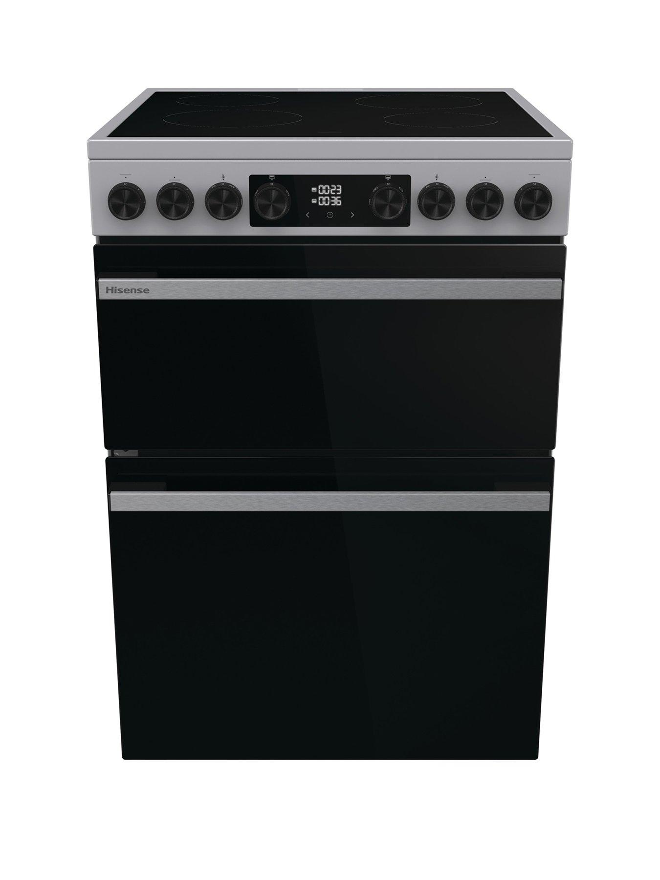 Hisense Hisense HDCEC6C20X 80/50L Ceramic Freestanding 60cm Electric Cooker - Stainless Steel