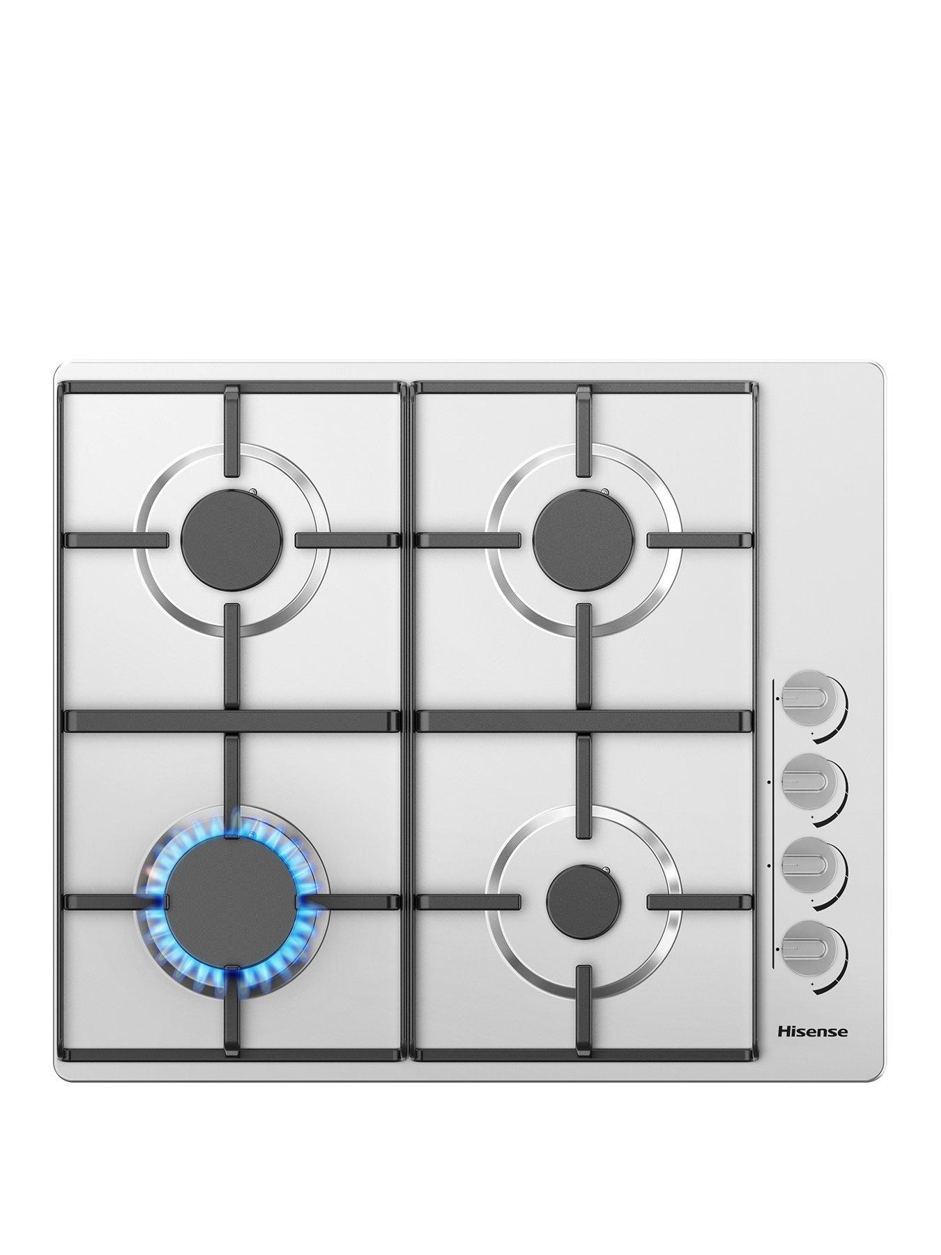 undefined Hisense GM642XHS 60cm Gas Hob - Stainless Steel