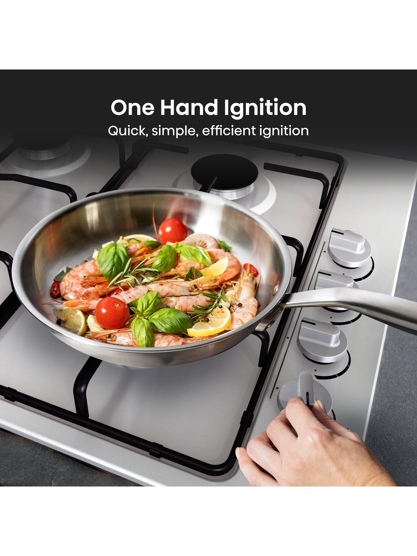Image 4 of 7 of Hisense Hisense GM642XHS 60cm Gas Hob - Stainless Steel
