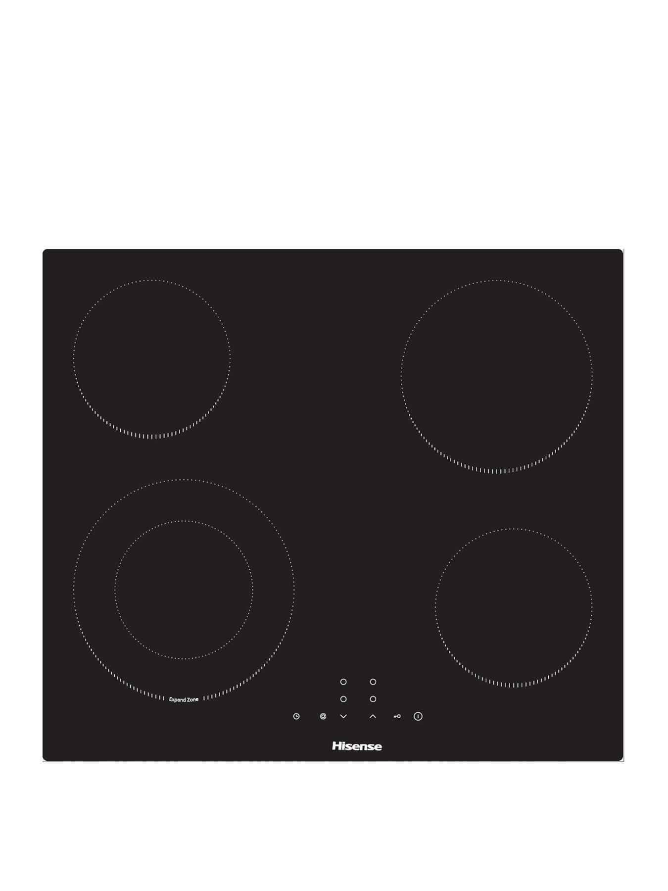 undefined Hisense E6422SC 60cm Ceramic Hob - Black