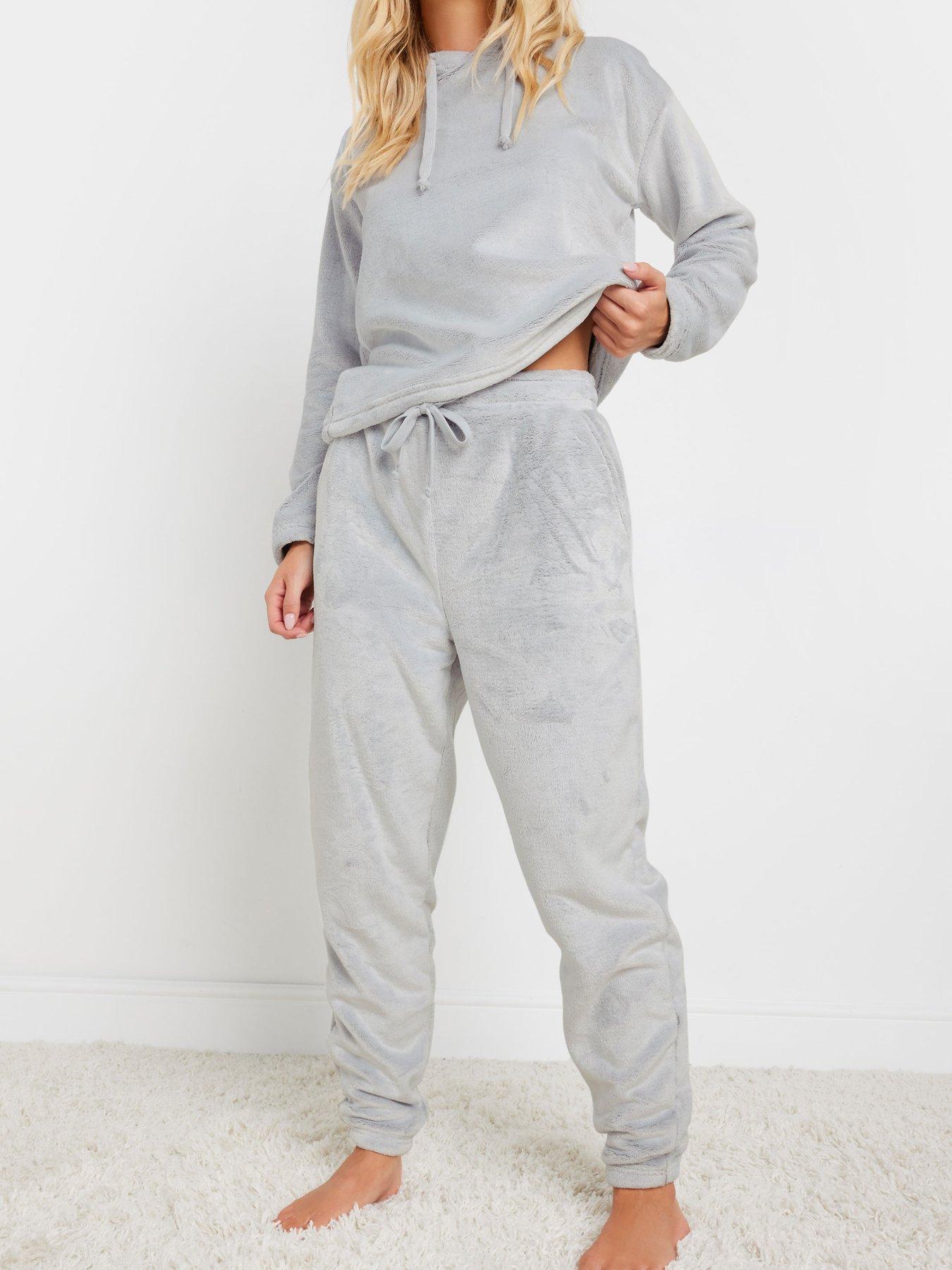 pixiegirl-petite-lounge-fleece-cuffed-jogger-grey