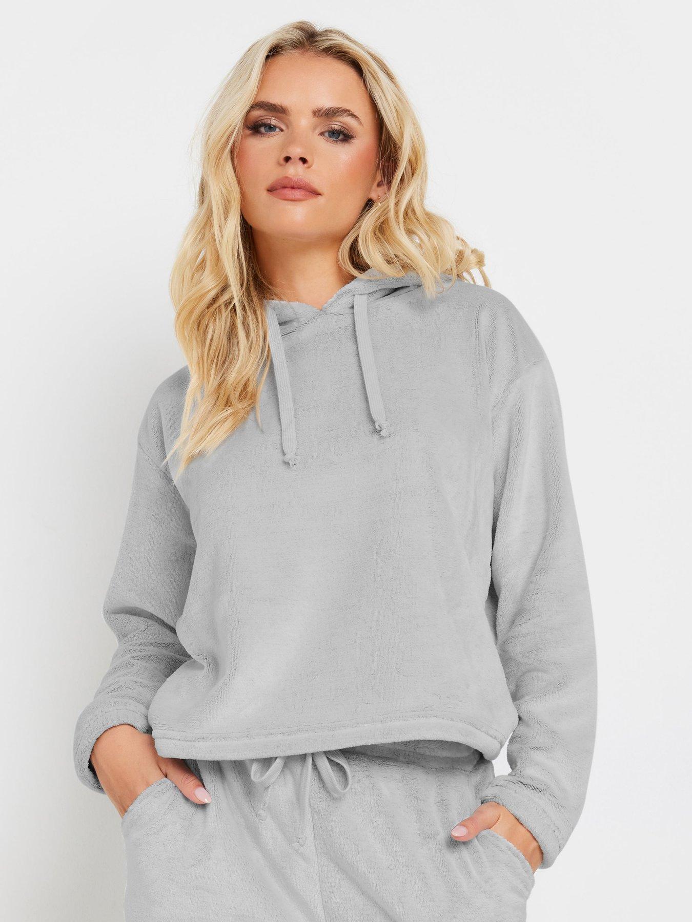 pixiegirl-petite-lounge-fleece-crop-hoodie-grey