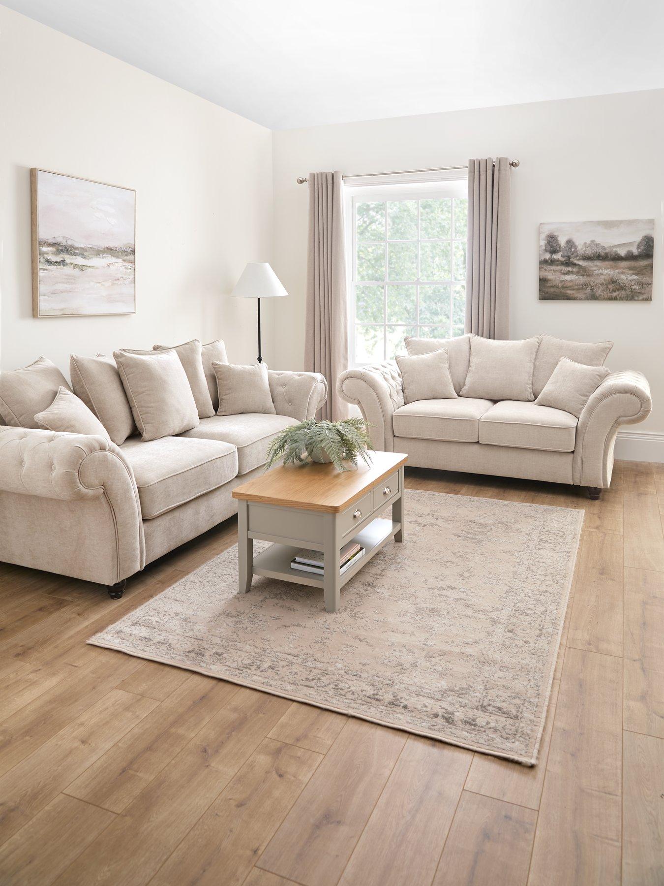 Very Home Windsor 3 + 2 Seater Fabric Sofa Set (Buy  &  SAVE!) - FSC® Certified