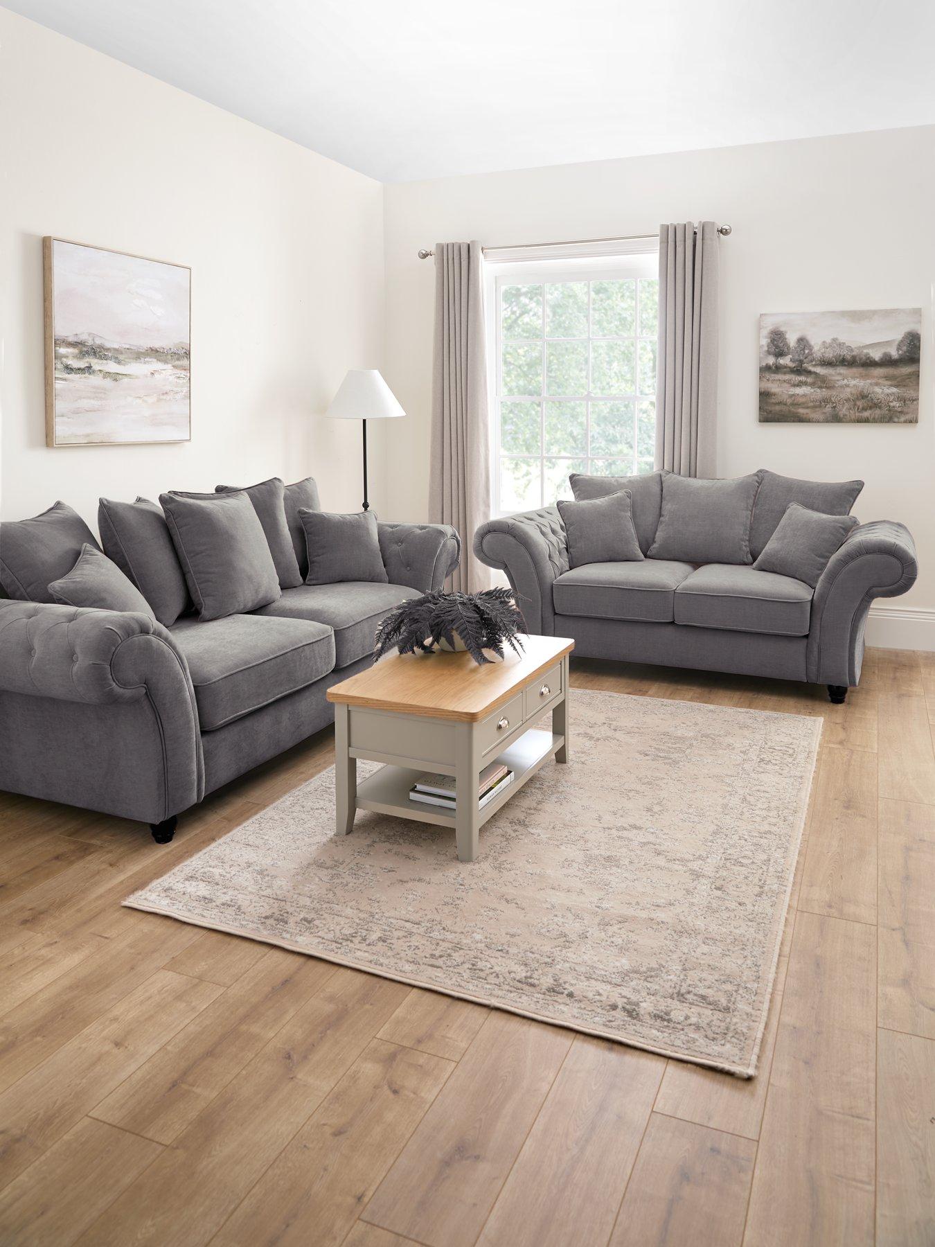The Very Collection Windsor 3 + 2 Seater Fabric Sofa Set (Buy  &  SAVE!) - FSC® Certified
