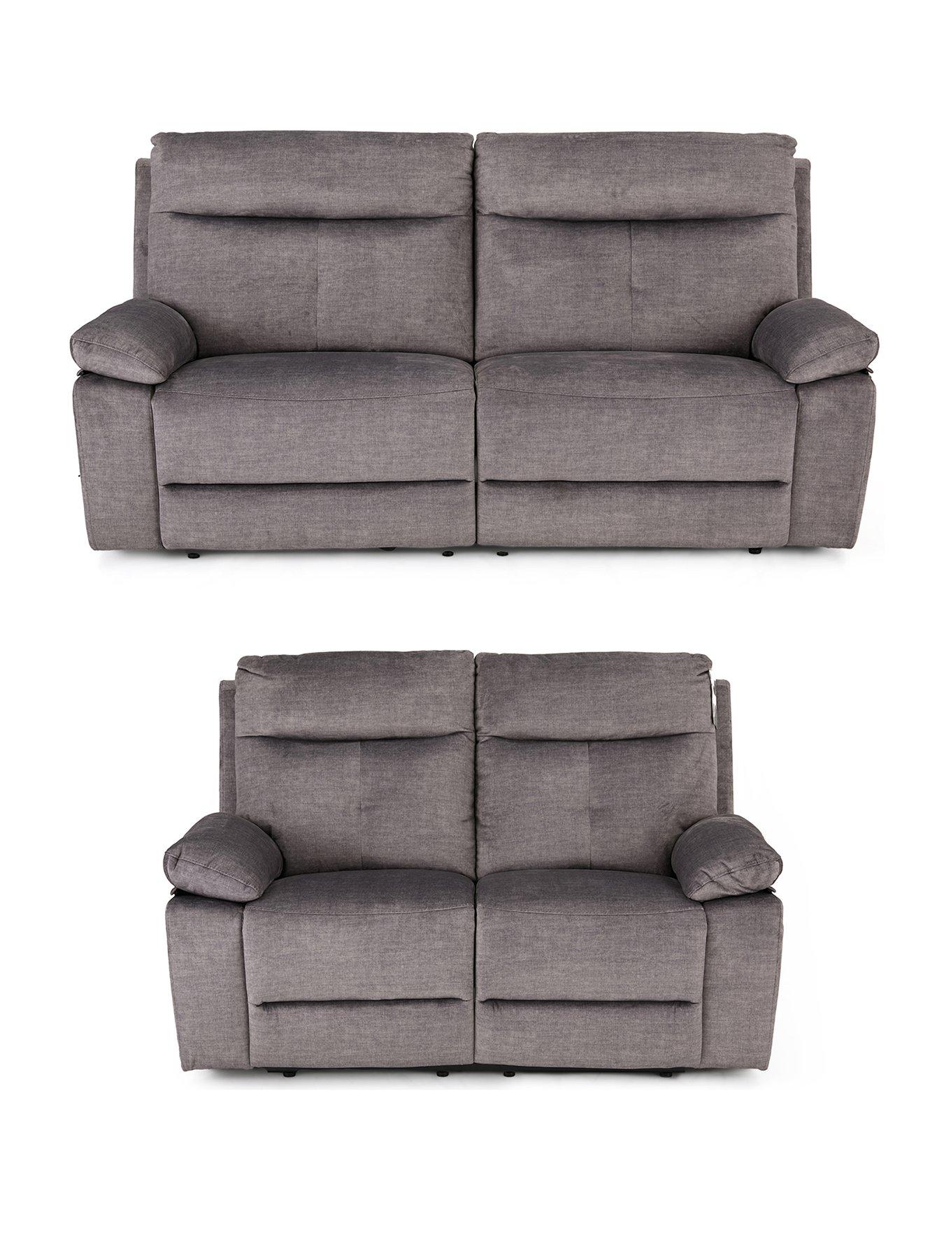 Image 2 of 7 of The Very Collection Ivana Fabric&nbsp;3 + 2 Seater Power Recliner Sofa Set (Buy &amp; SAVE!)