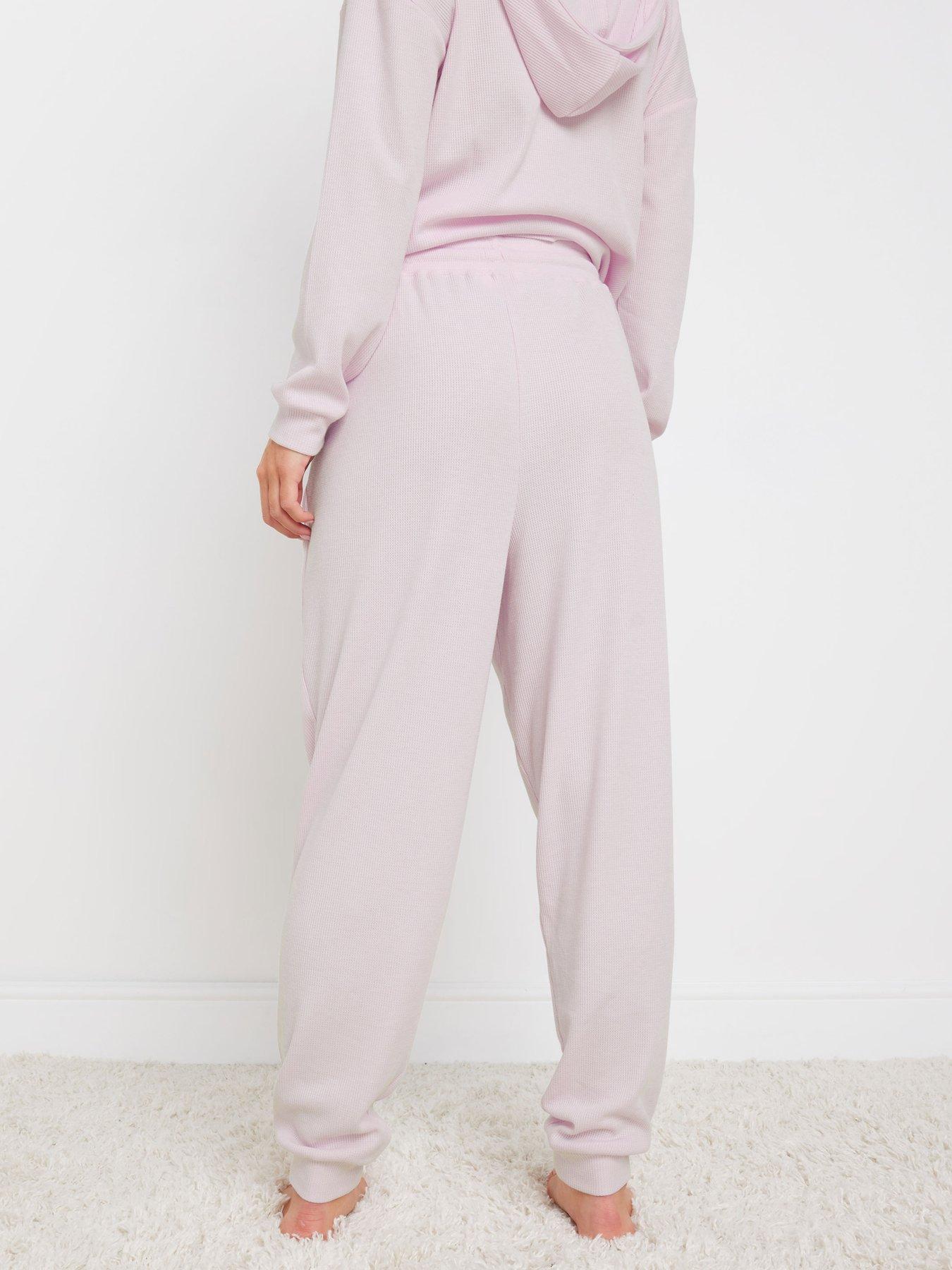 pixiegirl-petite-lounge-waffle-jogger-pink