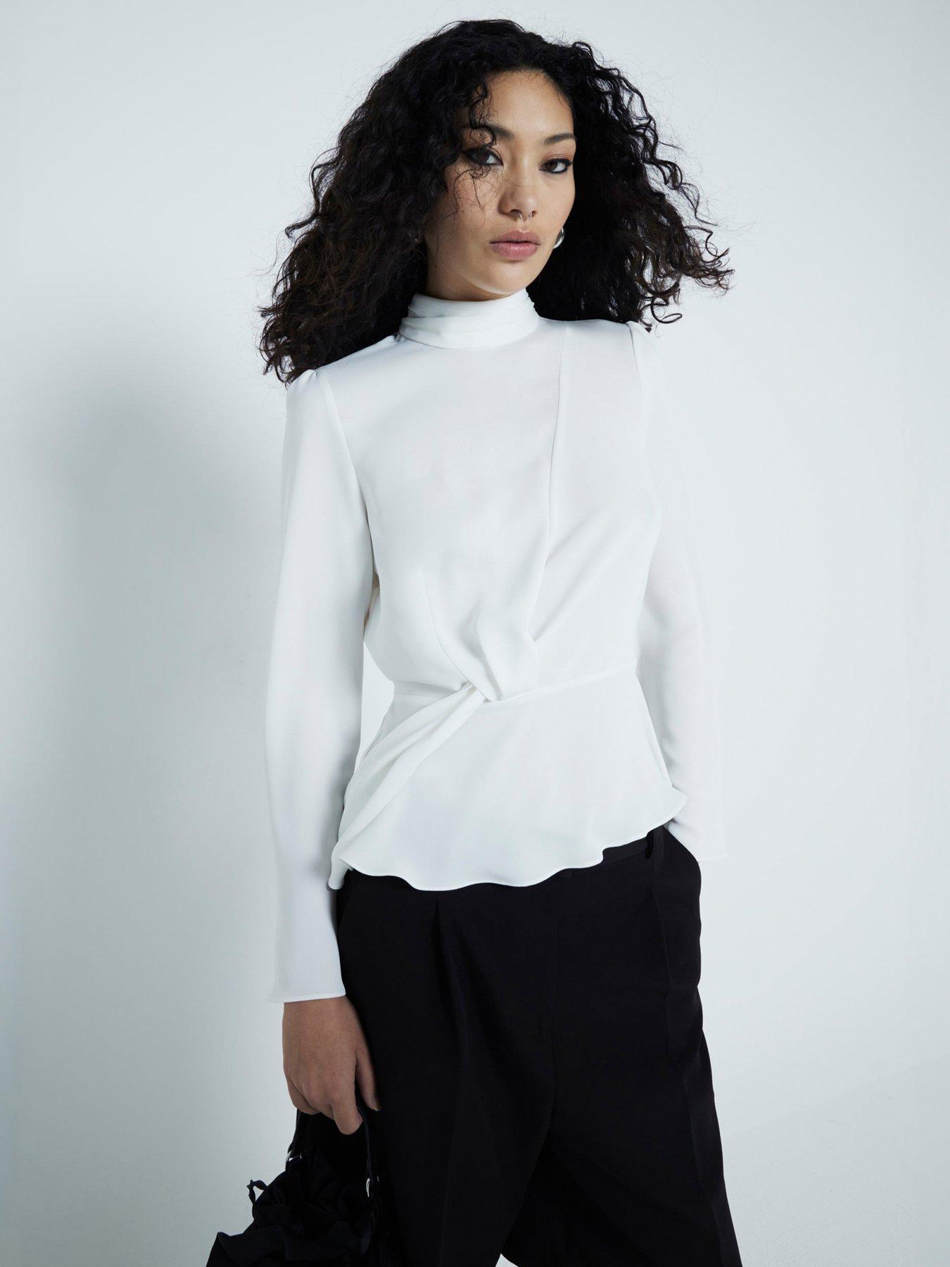 river-island-drape-front-top-white