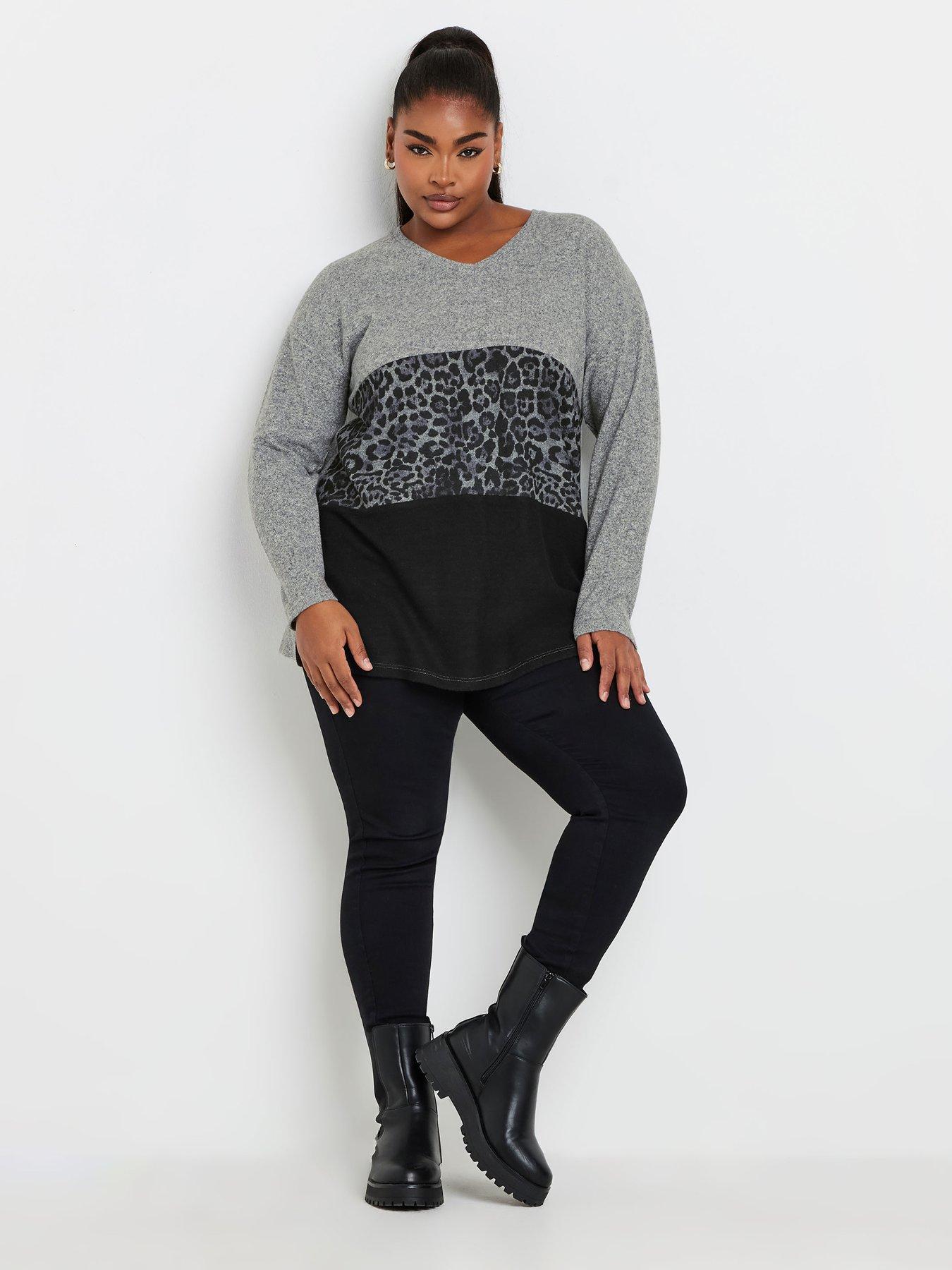 yours-curve-colourblock-jumper-greyback