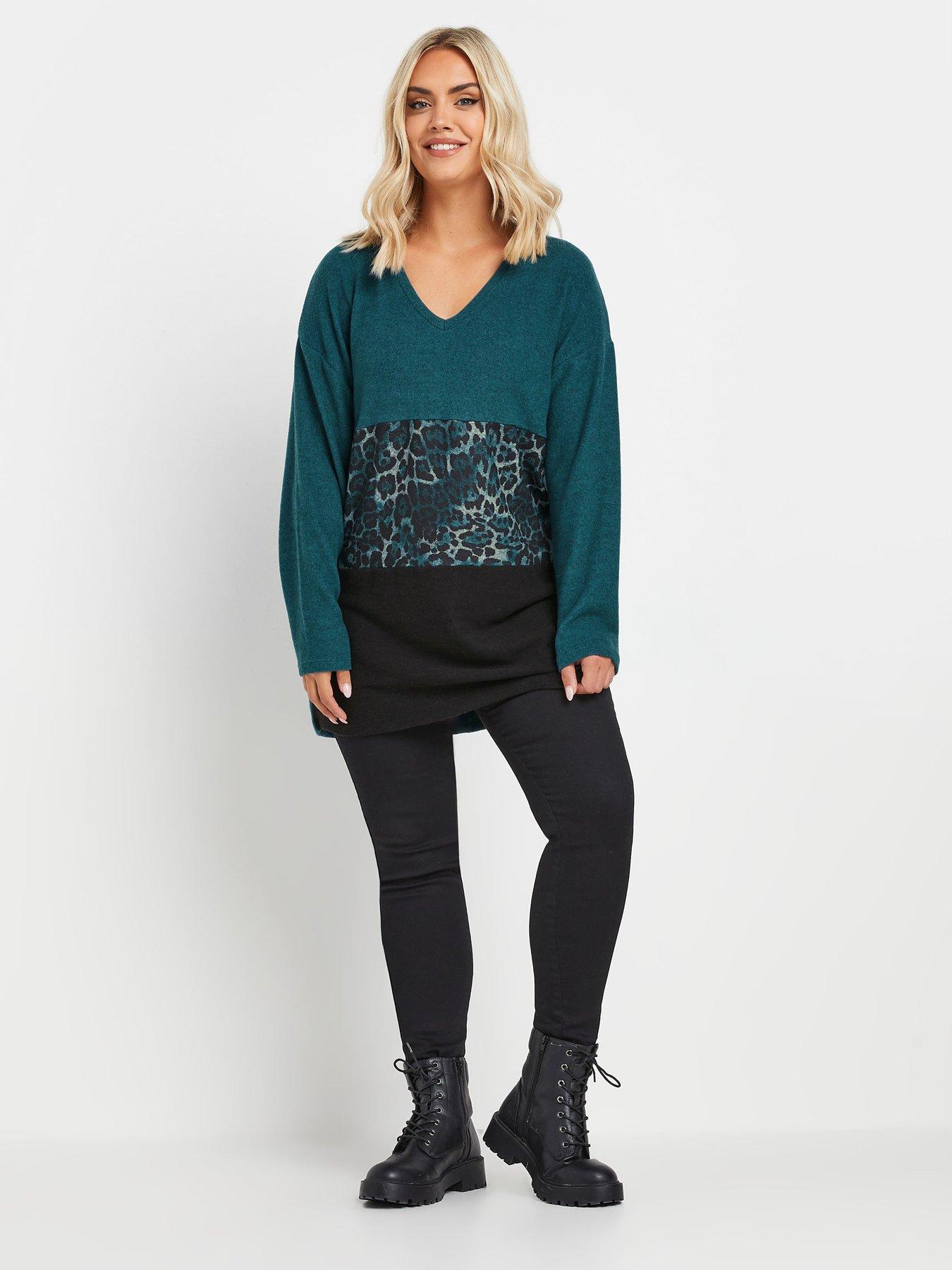 yours-curve-colourblock-jumper-blueback