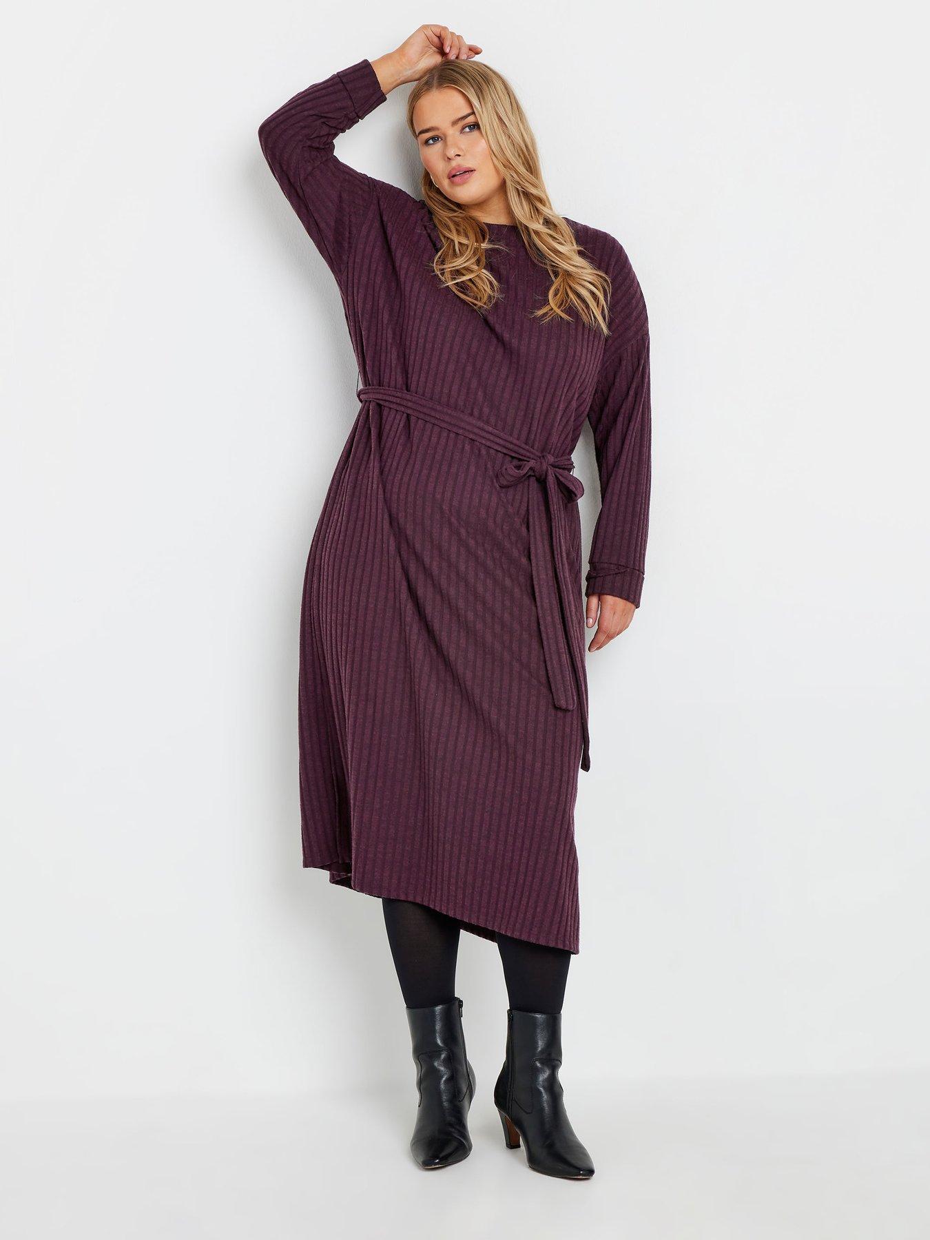 yours-curve-turtle-neck-throw-on-dress-purpleback