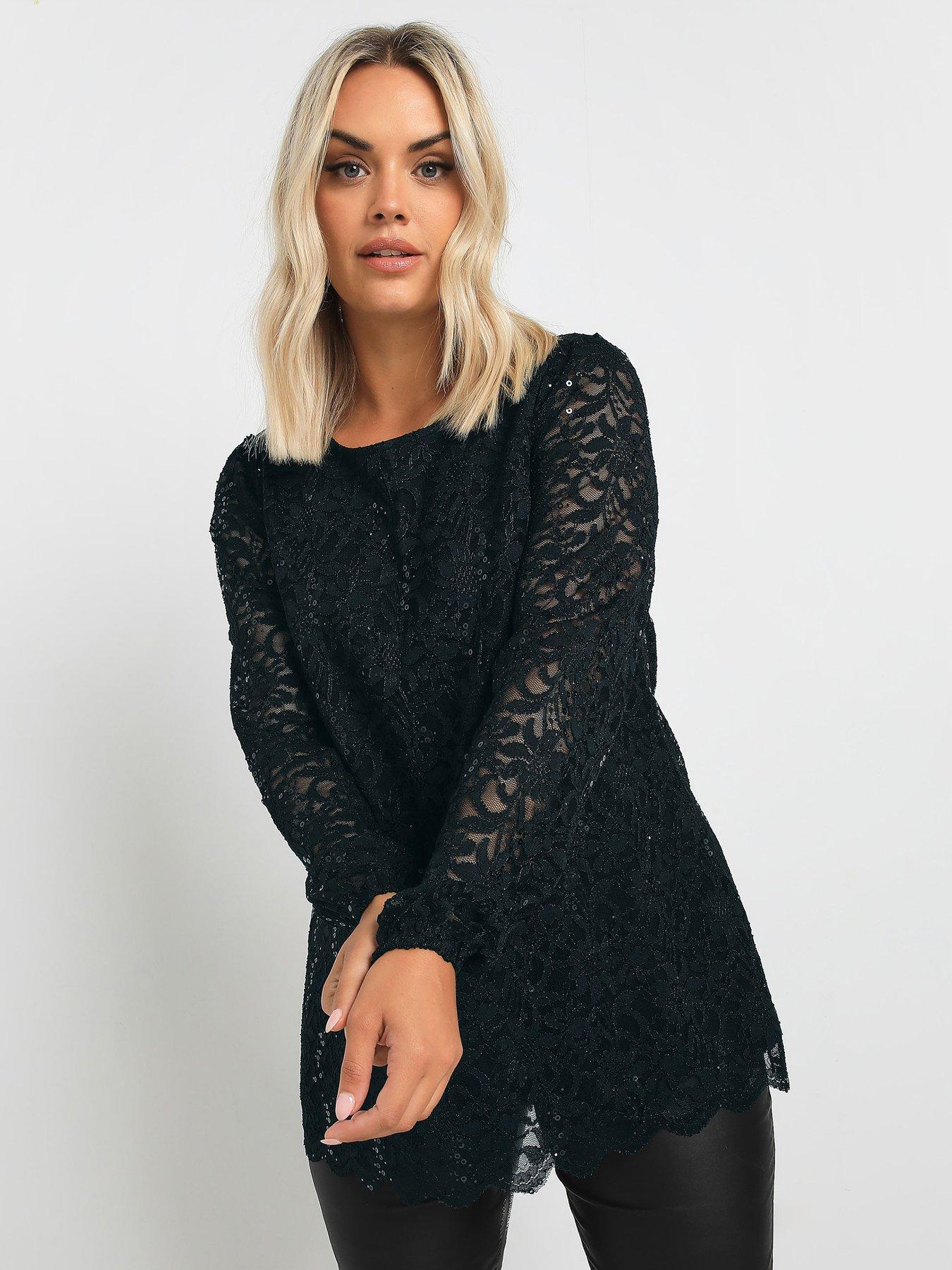 yours-curve-lace-scallop-edge-top-black