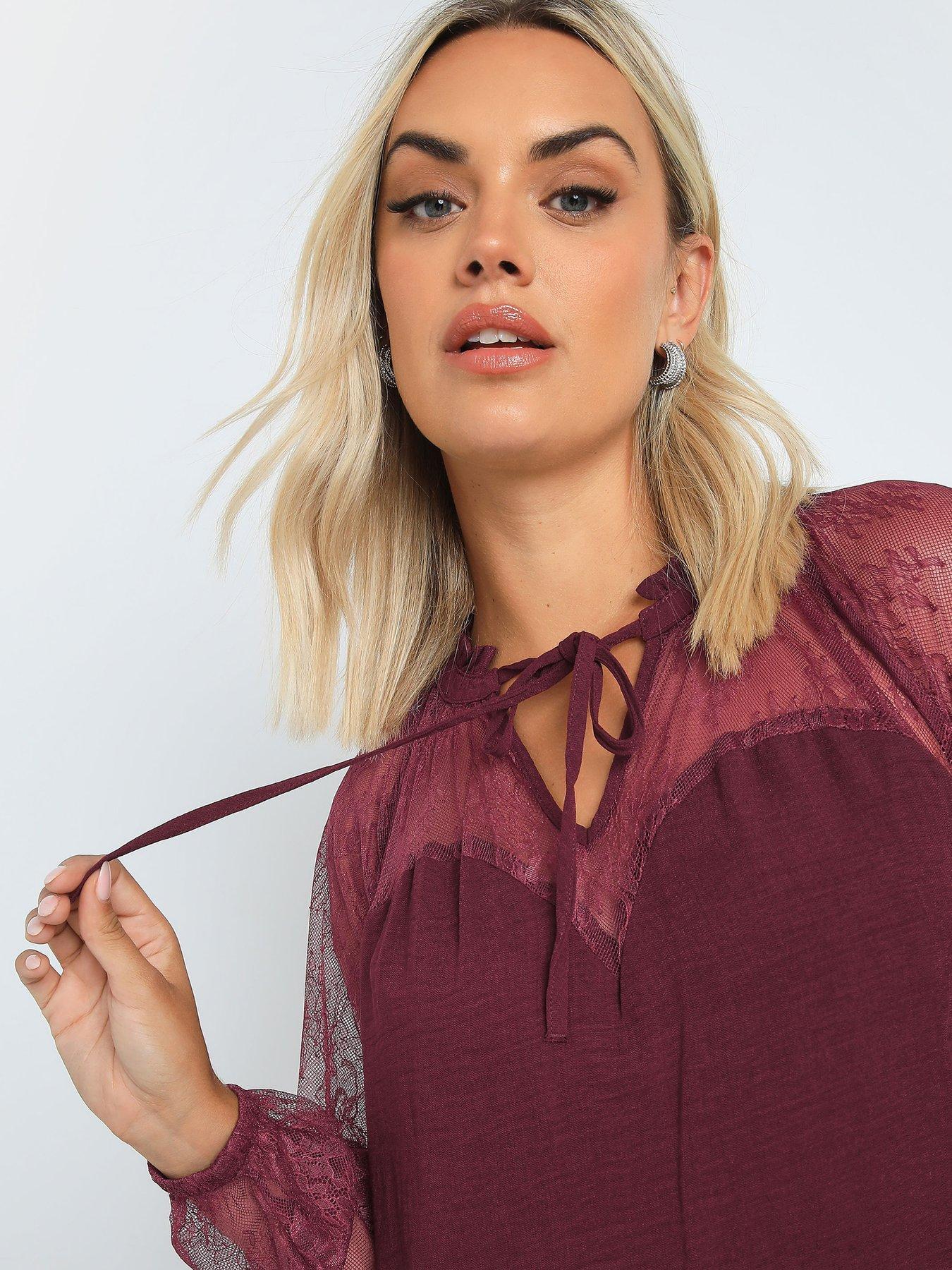 yours-curve-sweetheart-lace-tie-blouse-redoutfit