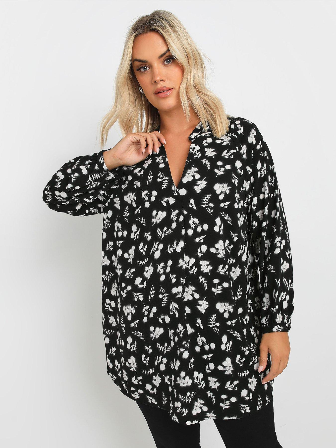 Image of Yours Curve Textured Tunic - Black
