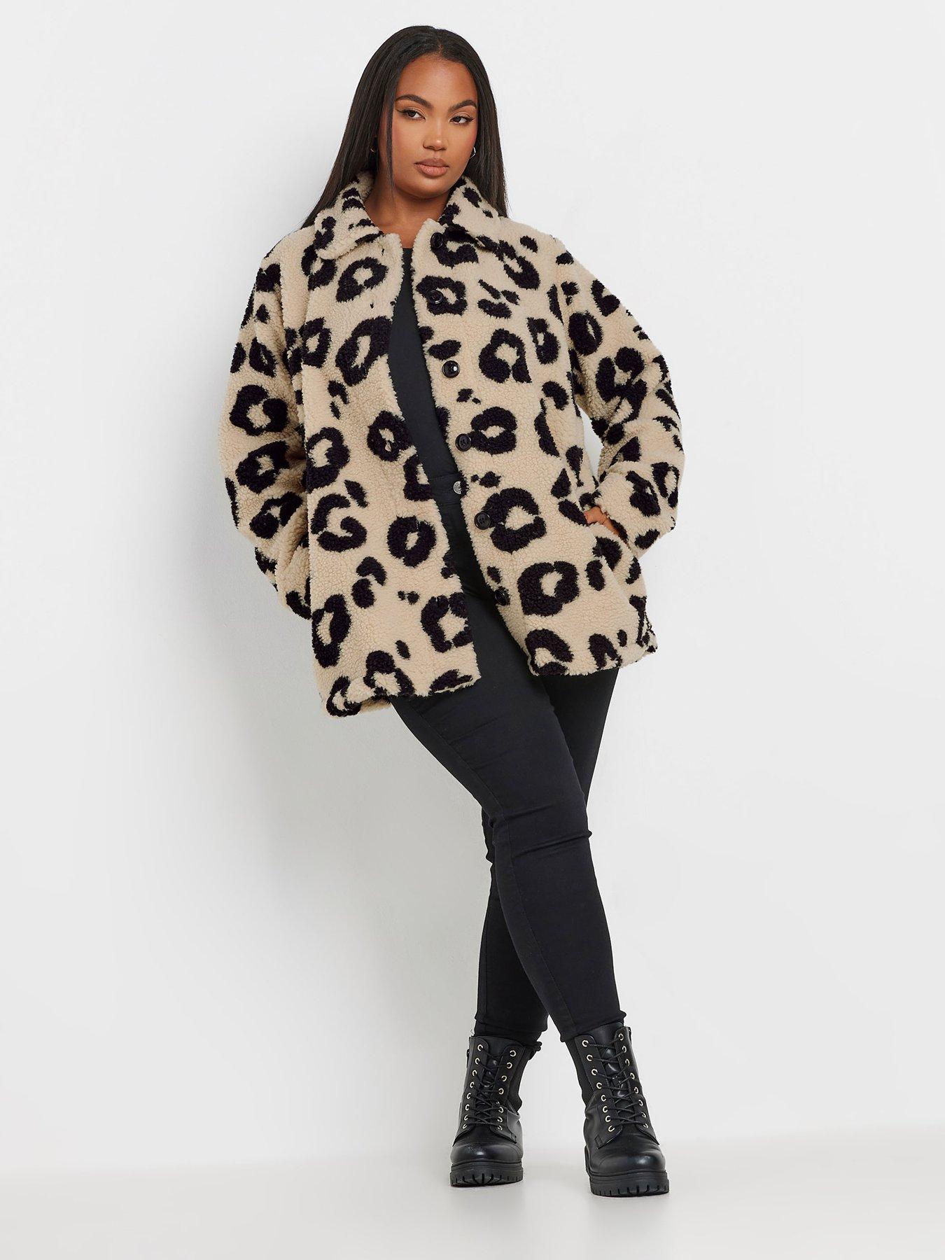 yours-curve-borg-teddy-fleece-jacket-brownback