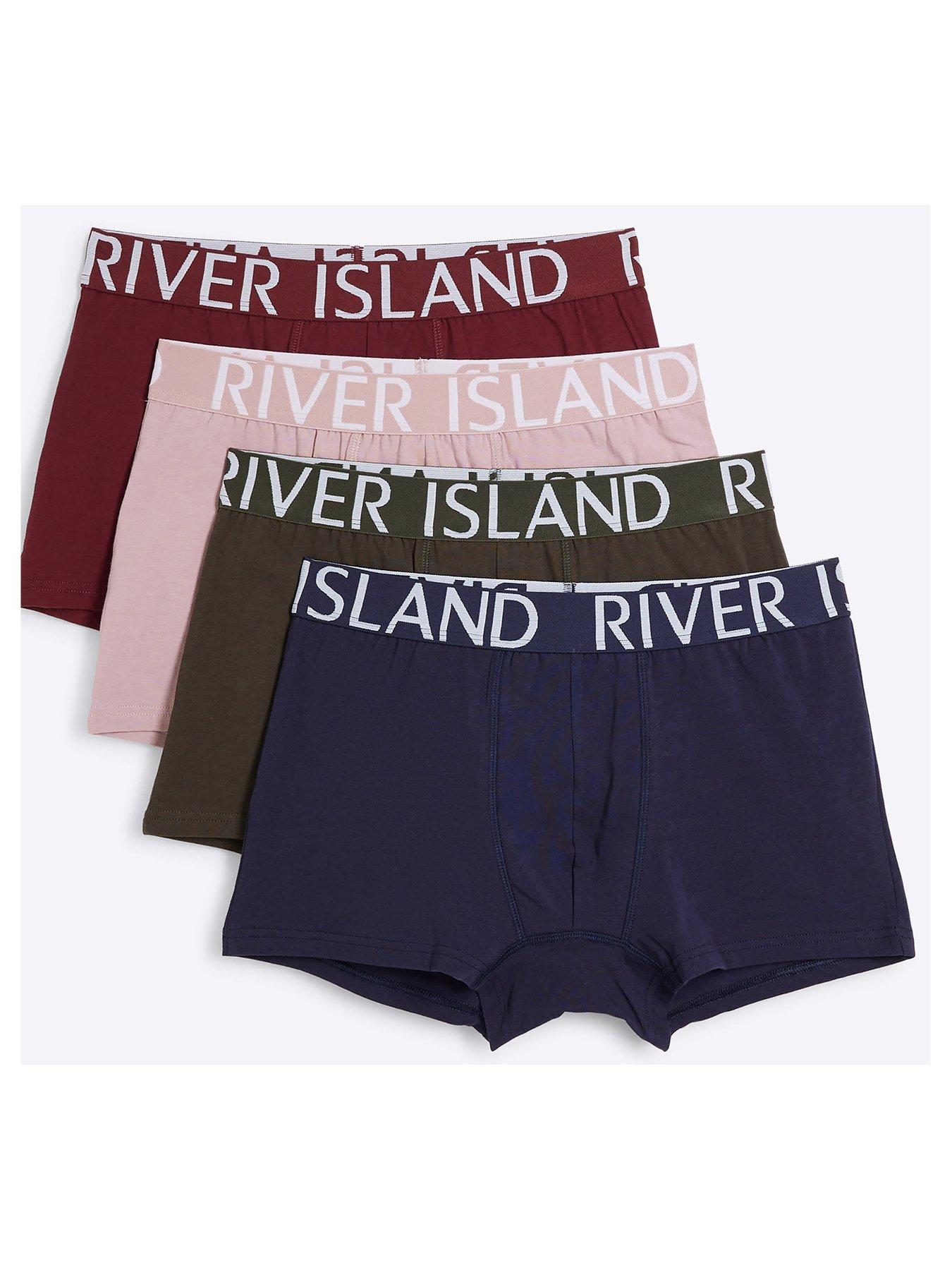 river-island-burg-tipped-waistband-trunks-multi-dark-red