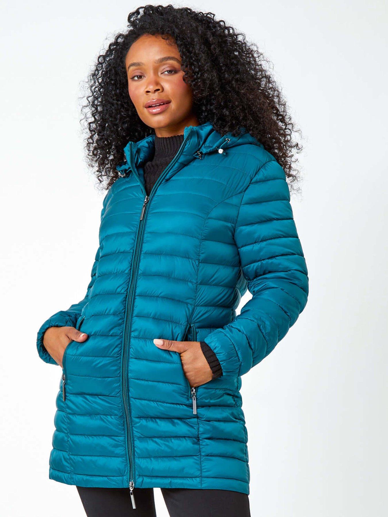 roman-petite-quilted-longline-padded-coat-teal