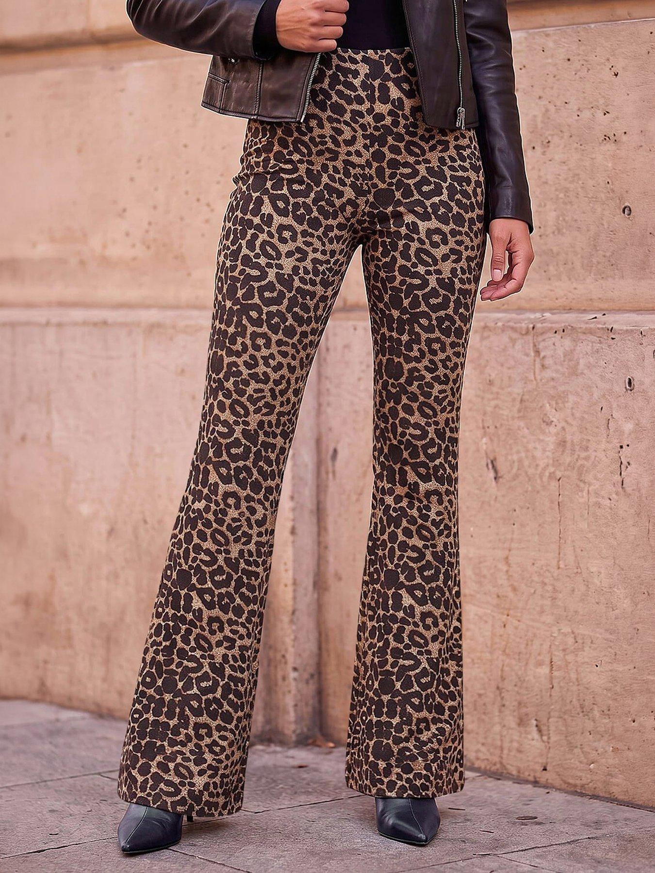 roman-animal-print-flare-stretch-trouser-natural
