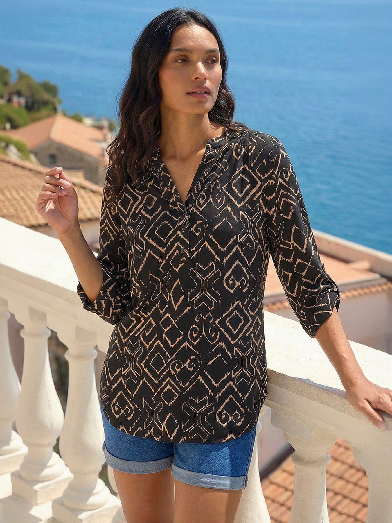 roman-abstract-print-stretch-jersey-shirt-black