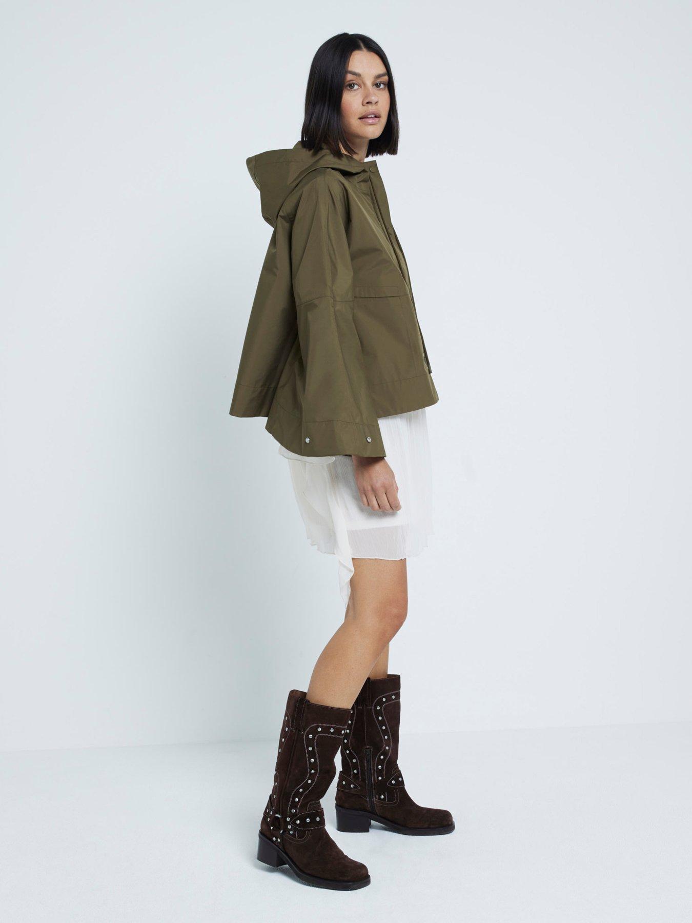 river-island-waxed-short-cape-dark-khakiback