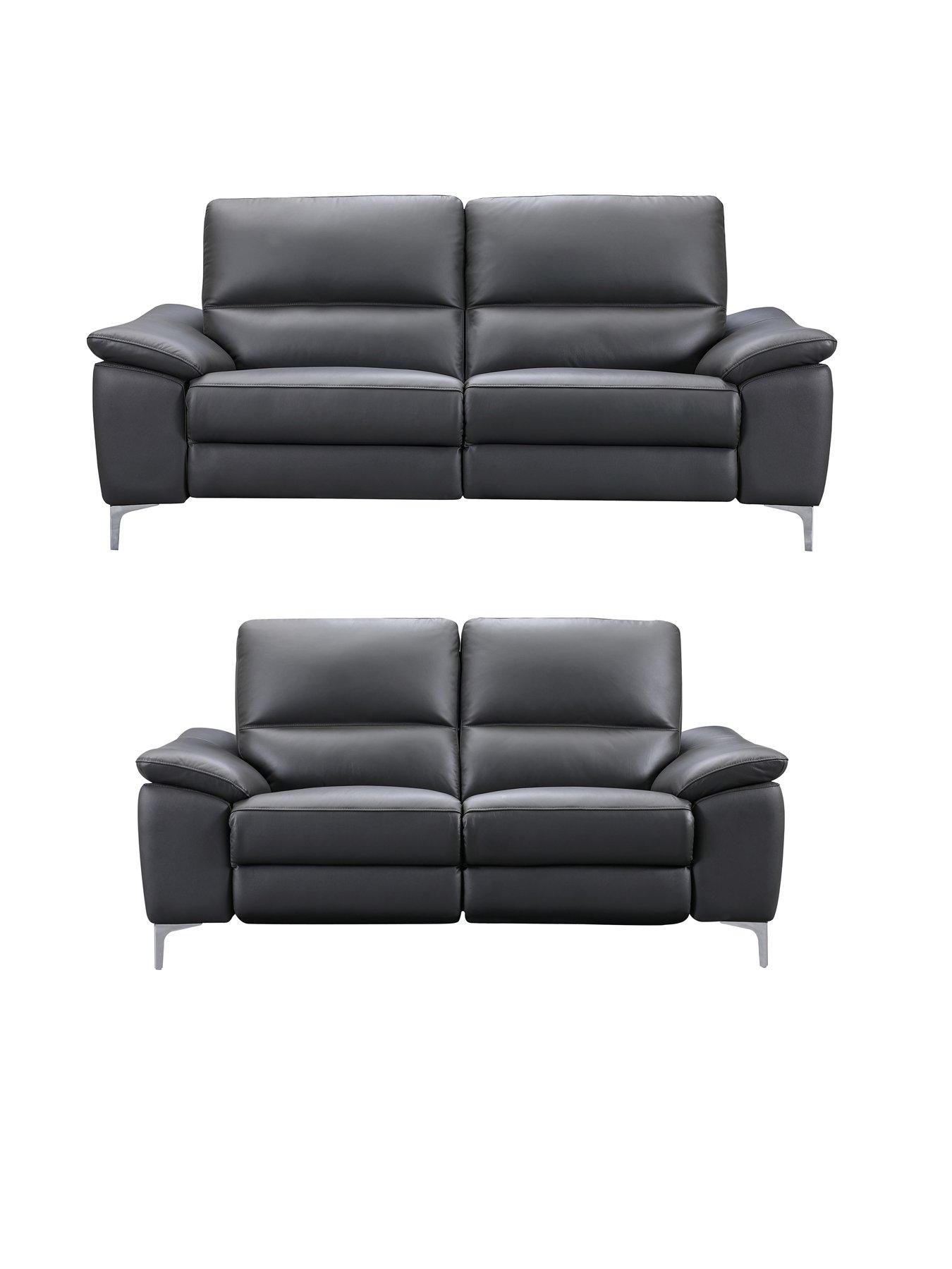 undefined Pavilion 3 + 2 Seater Leather Power Recliner Sofa