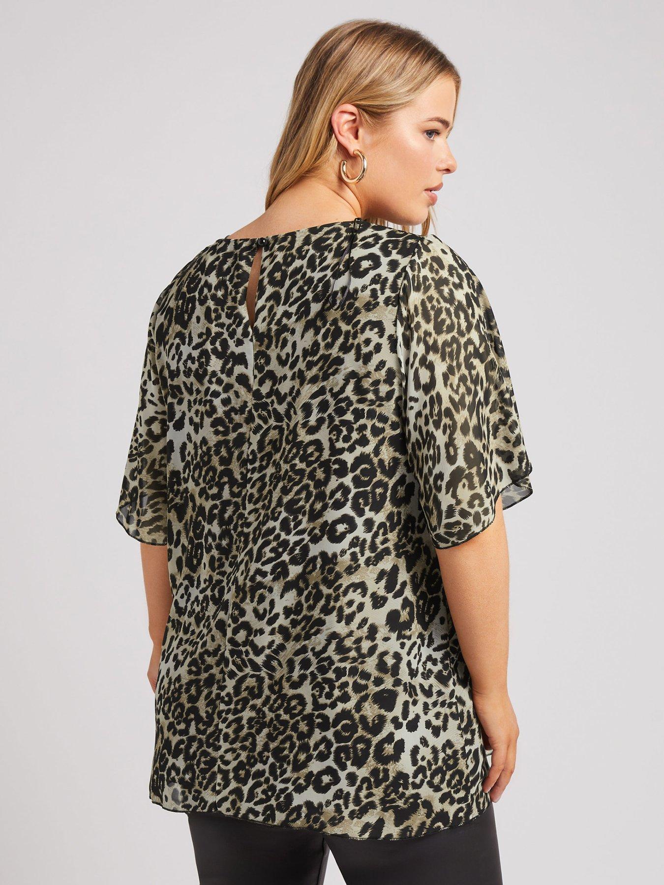 yours-curve-animal-flutter-sleeve-blousestillFront