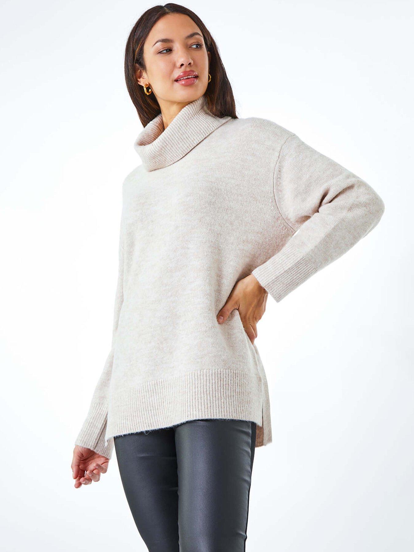 Roman Cosy Feel Turtleneck Jumper - Natural