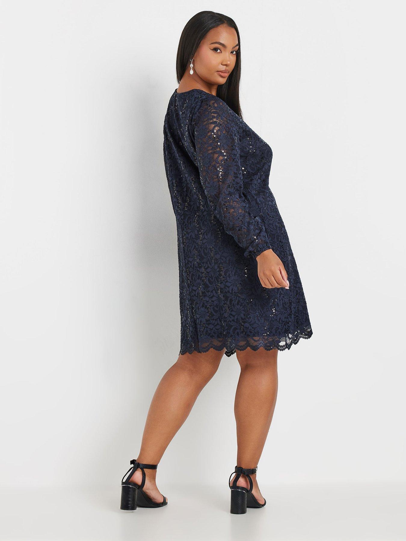 yours-curve-lace-midi-dressstillFront