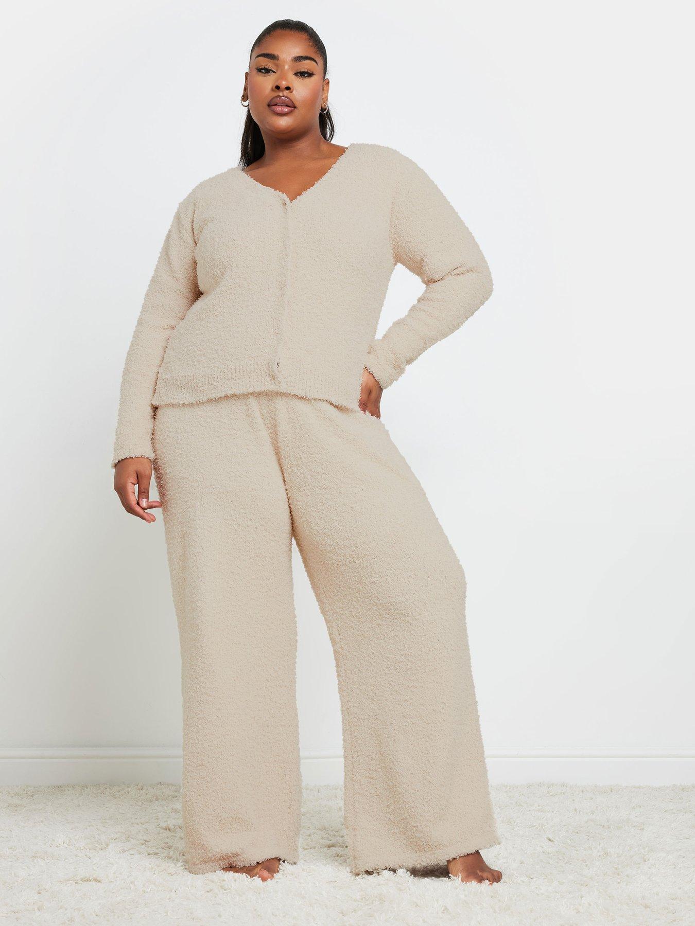 yours-curve-chenille-cropped-cardigan-naturalback