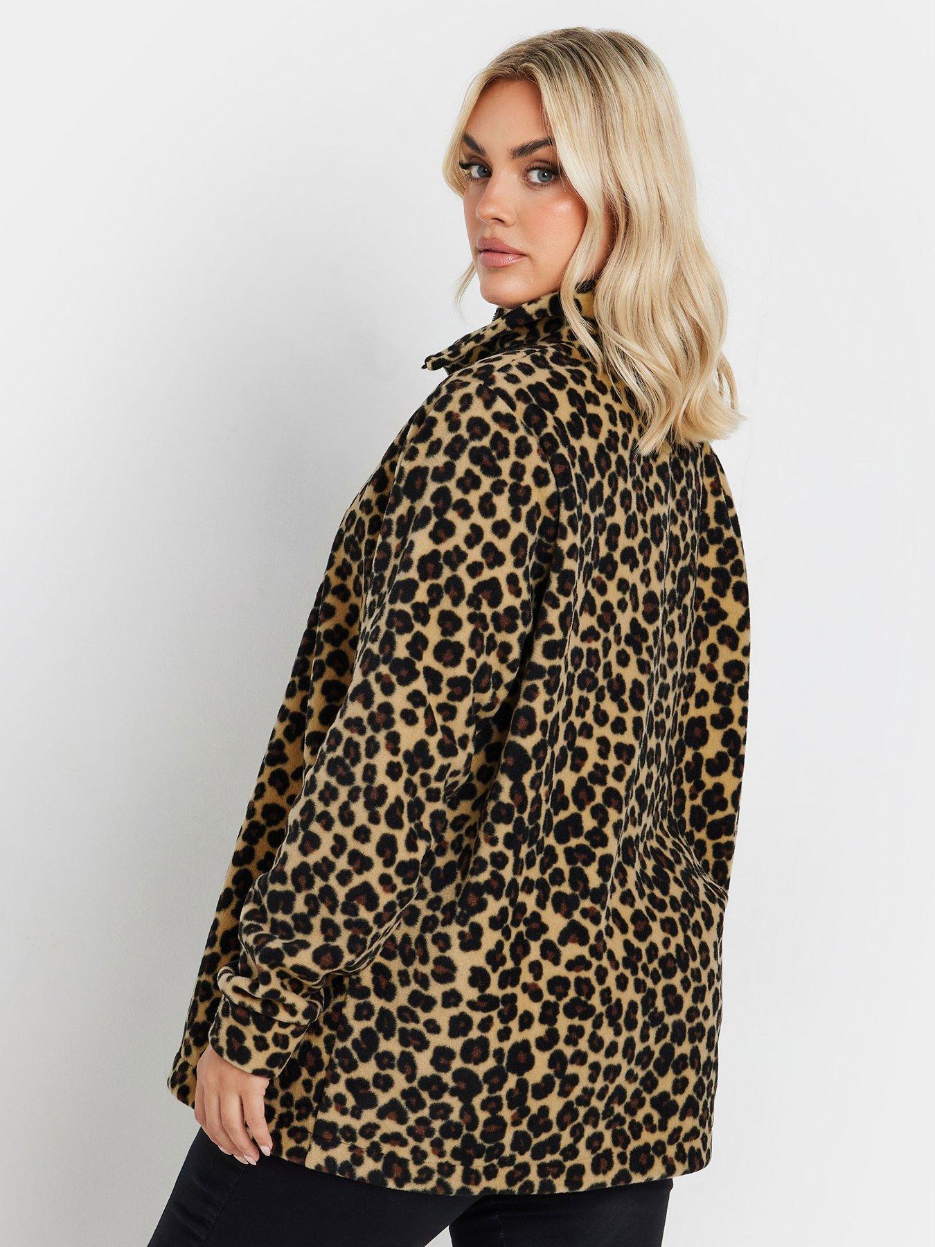 yours-curve-leopard-half-zip-fleece-jacketstillFront