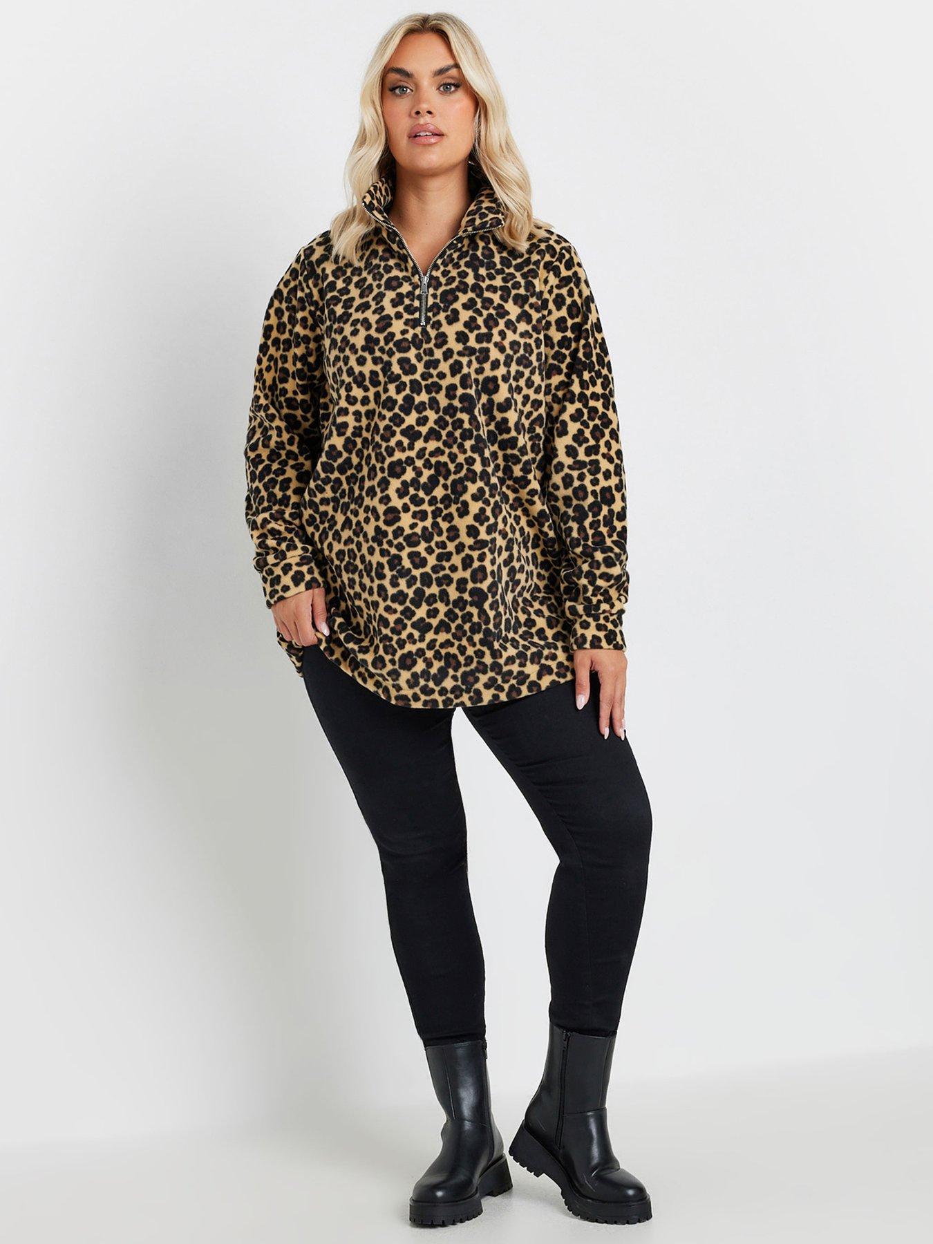 yours-curve-leopard-half-zip-fleece-jacketback