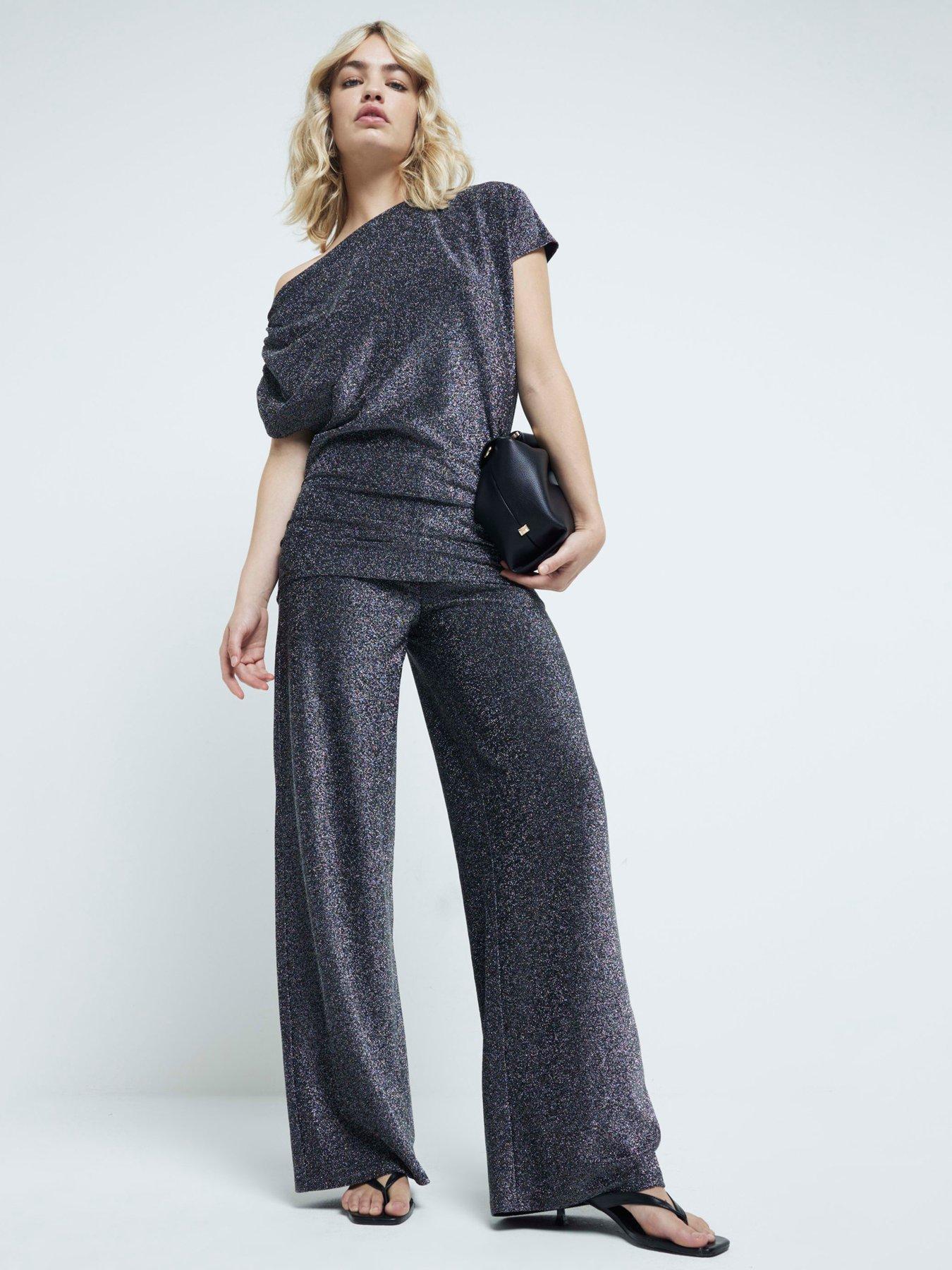 river-island-metallic-wide-leg-trouser-black