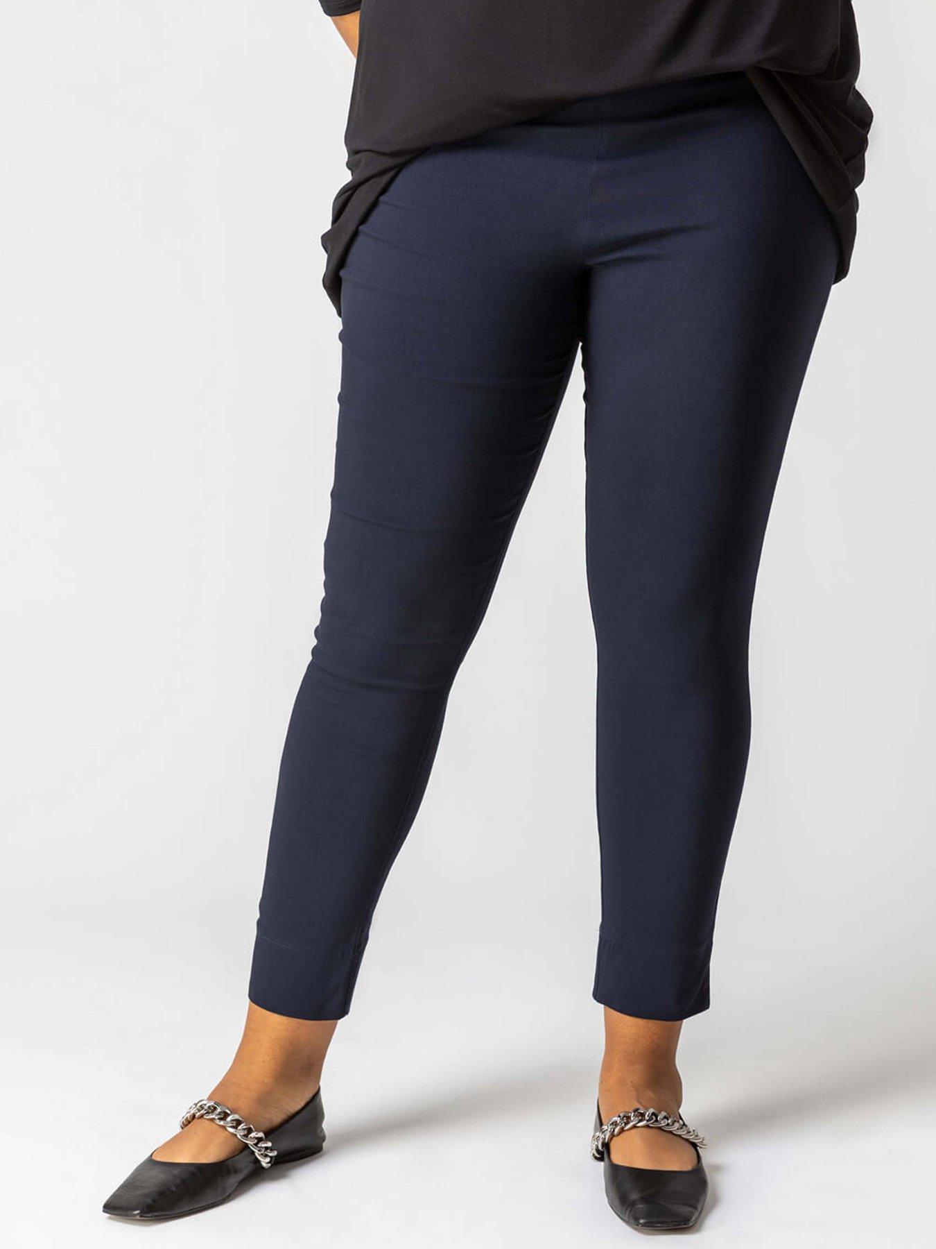 roman-curve-full-length-elastic-waist-trousers-navy