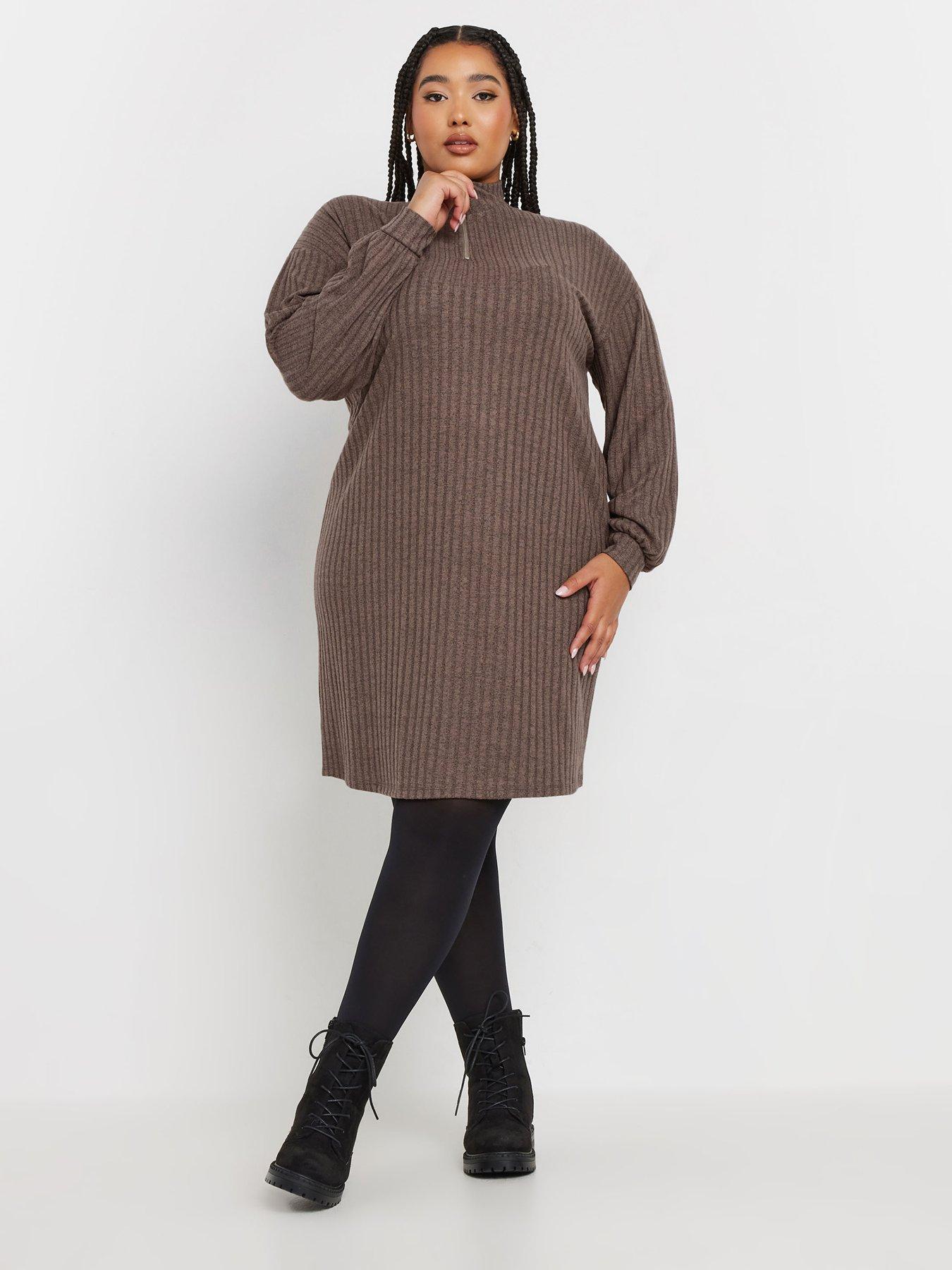 yours-curve-quarter-zip-tunic-brownback