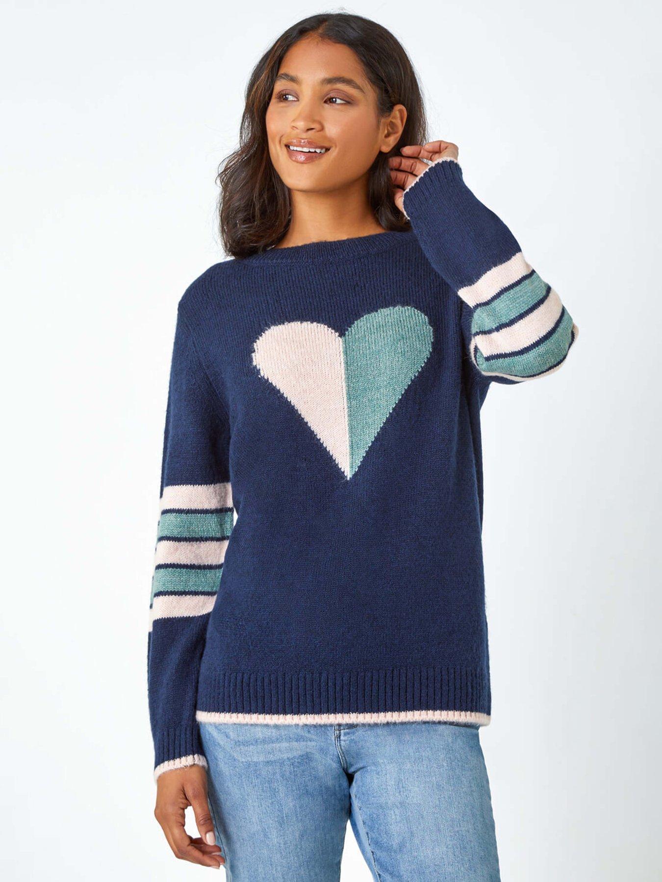 roman-heart-print-stripe-sleeve-jumper-midnight-blue
