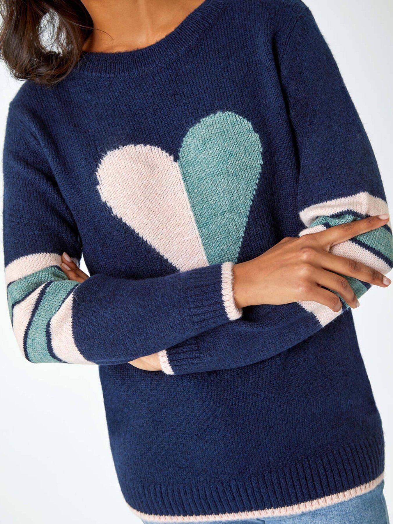 roman-heart-print-stripe-sleeve-jumper-midnight-bluedetail