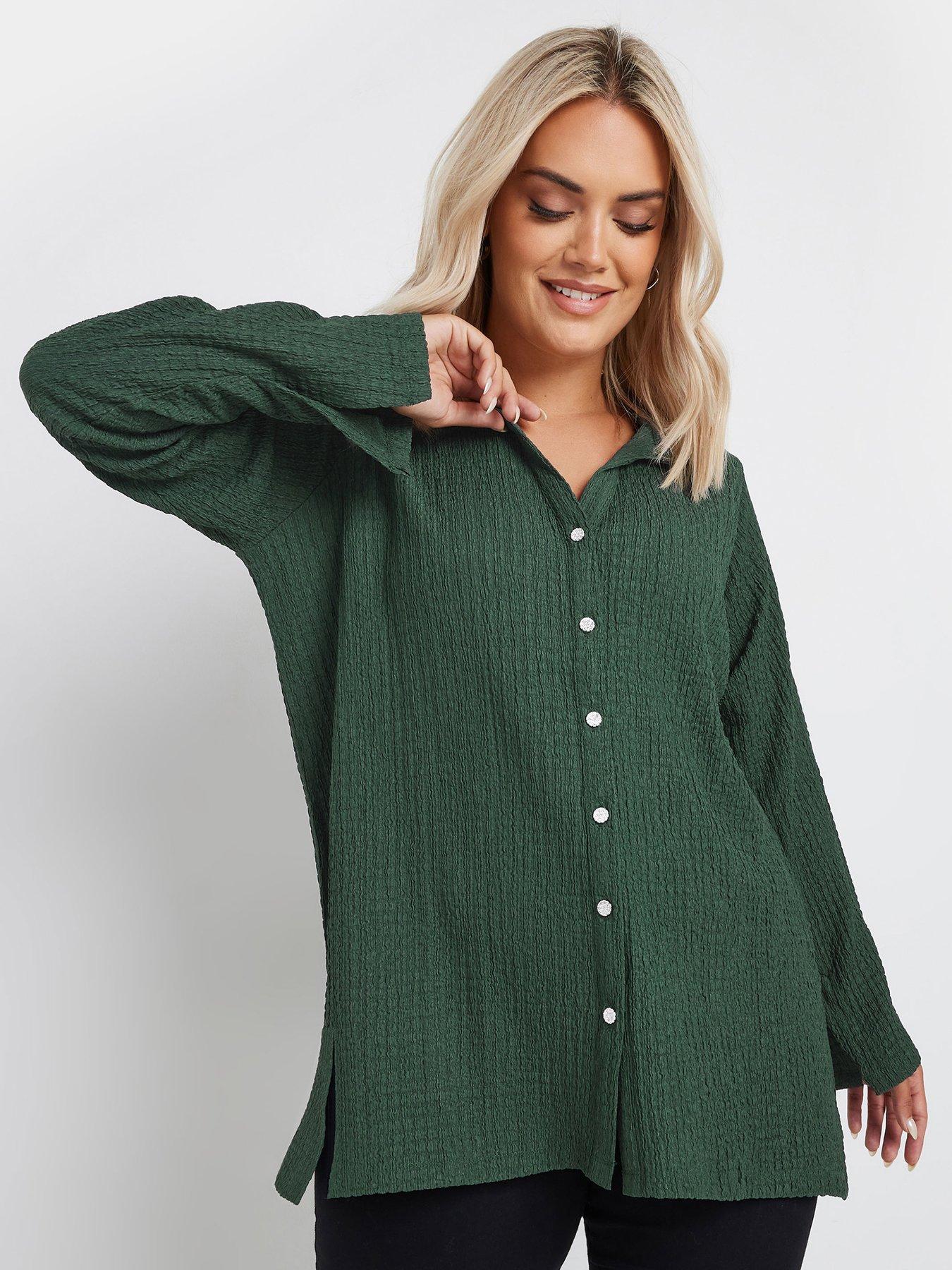 yours-curve-shirt-green