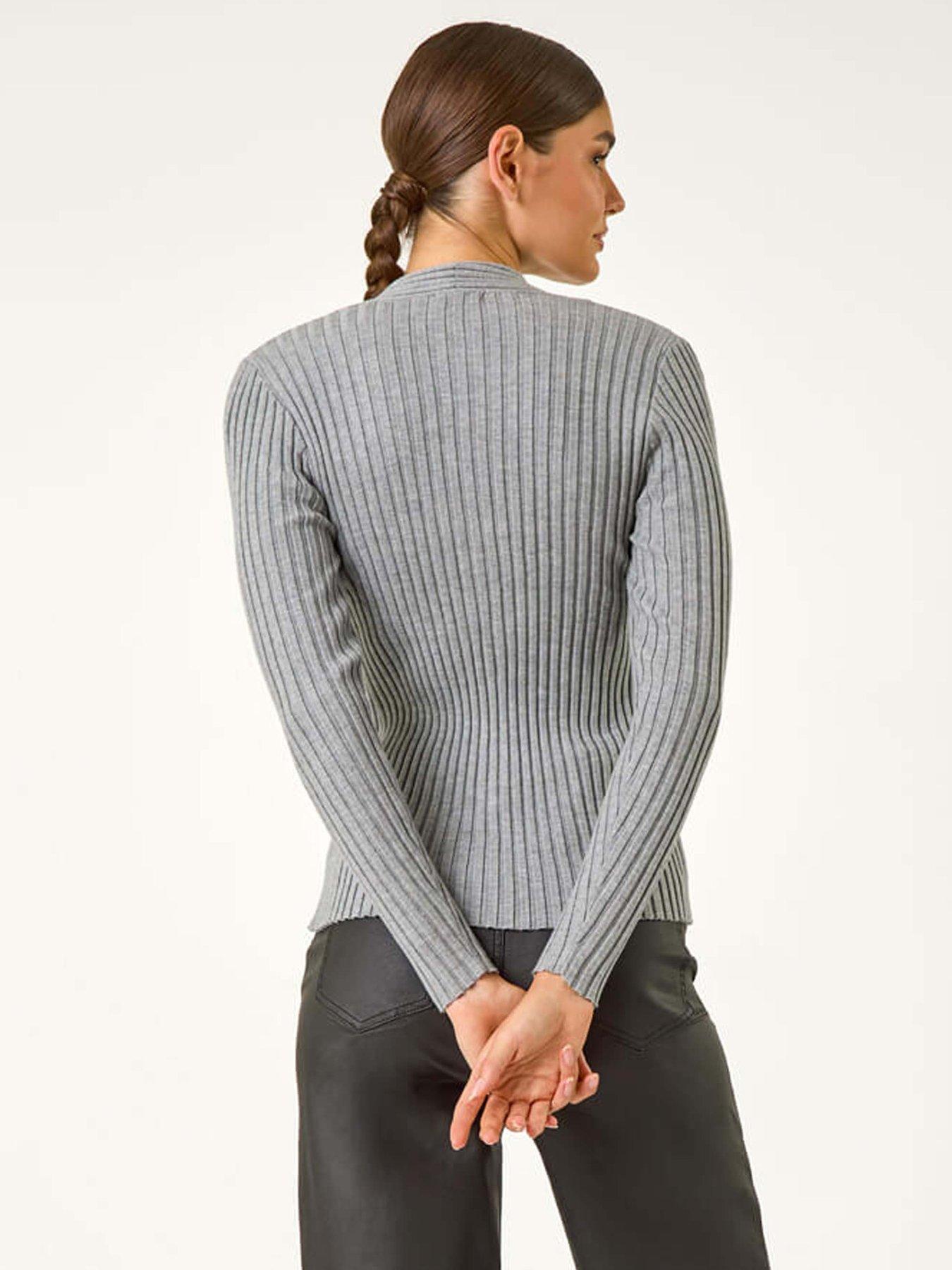 roman-cable-split-detail-rib-jumper-greystillFront