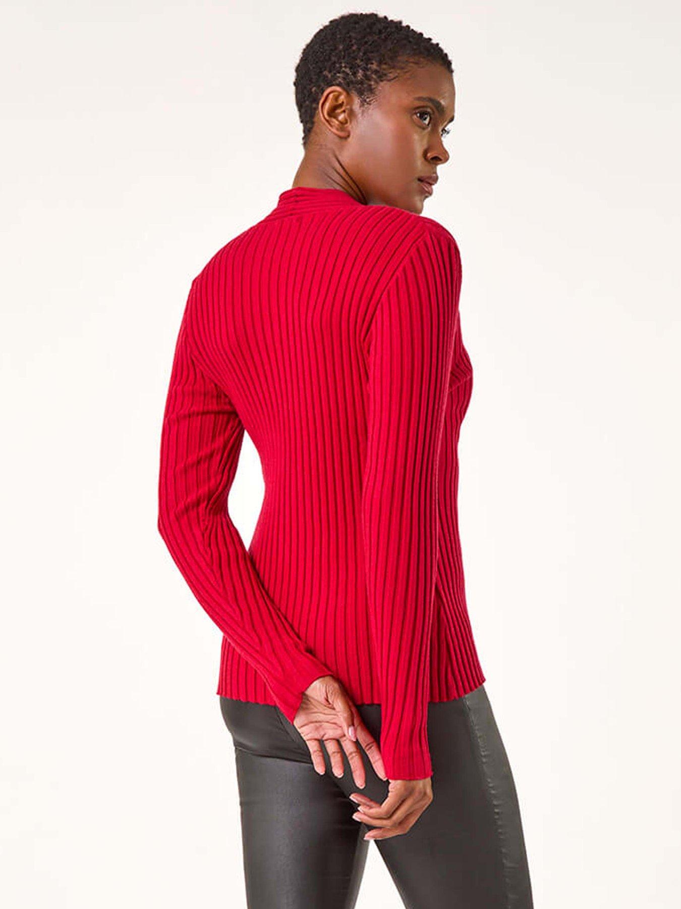 roman-cable-split-detail-rib-jumper-redstillFront