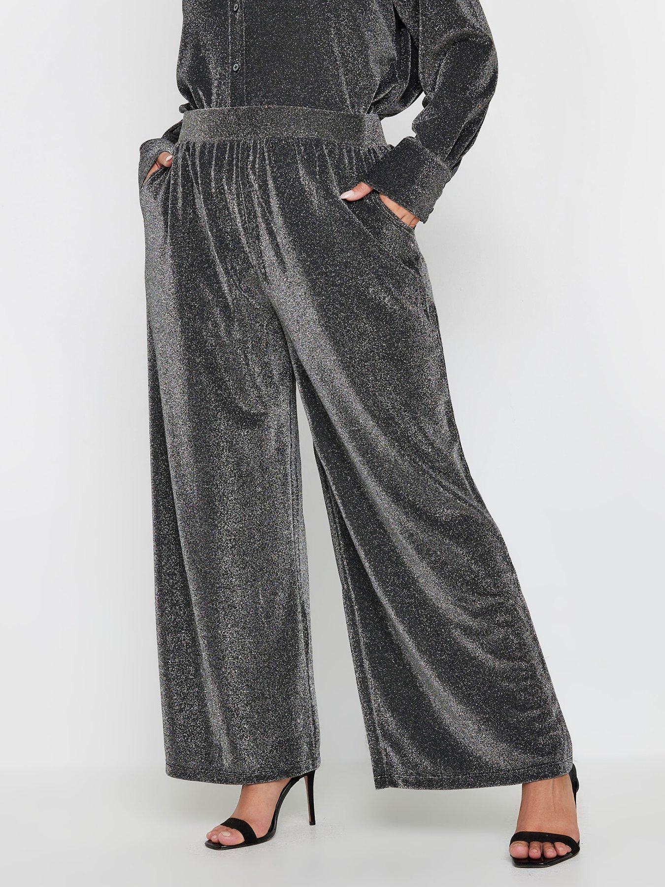 yours-curve-brillo-wide-leg-trouser-silver