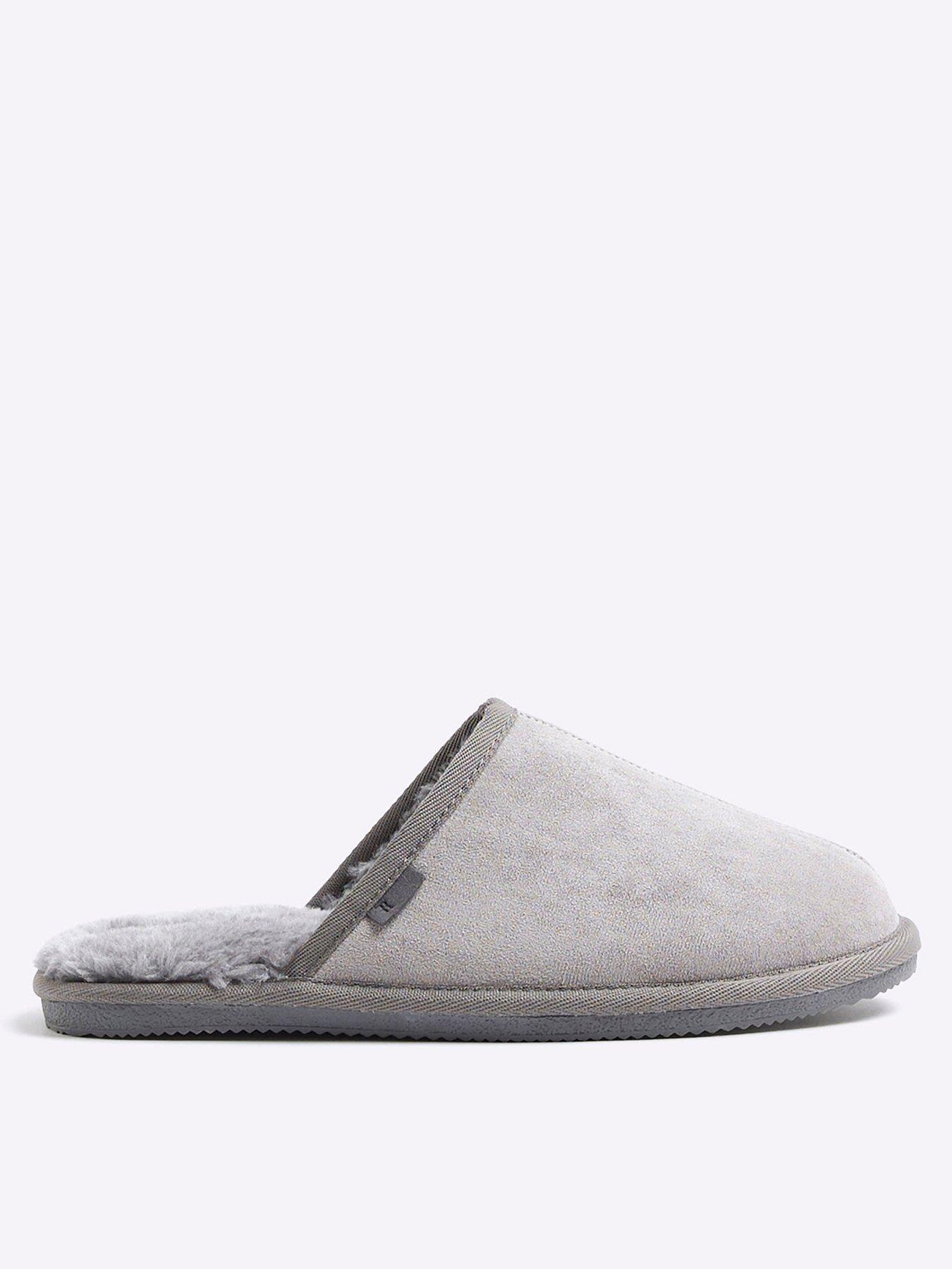 Mens slippers river island on sale