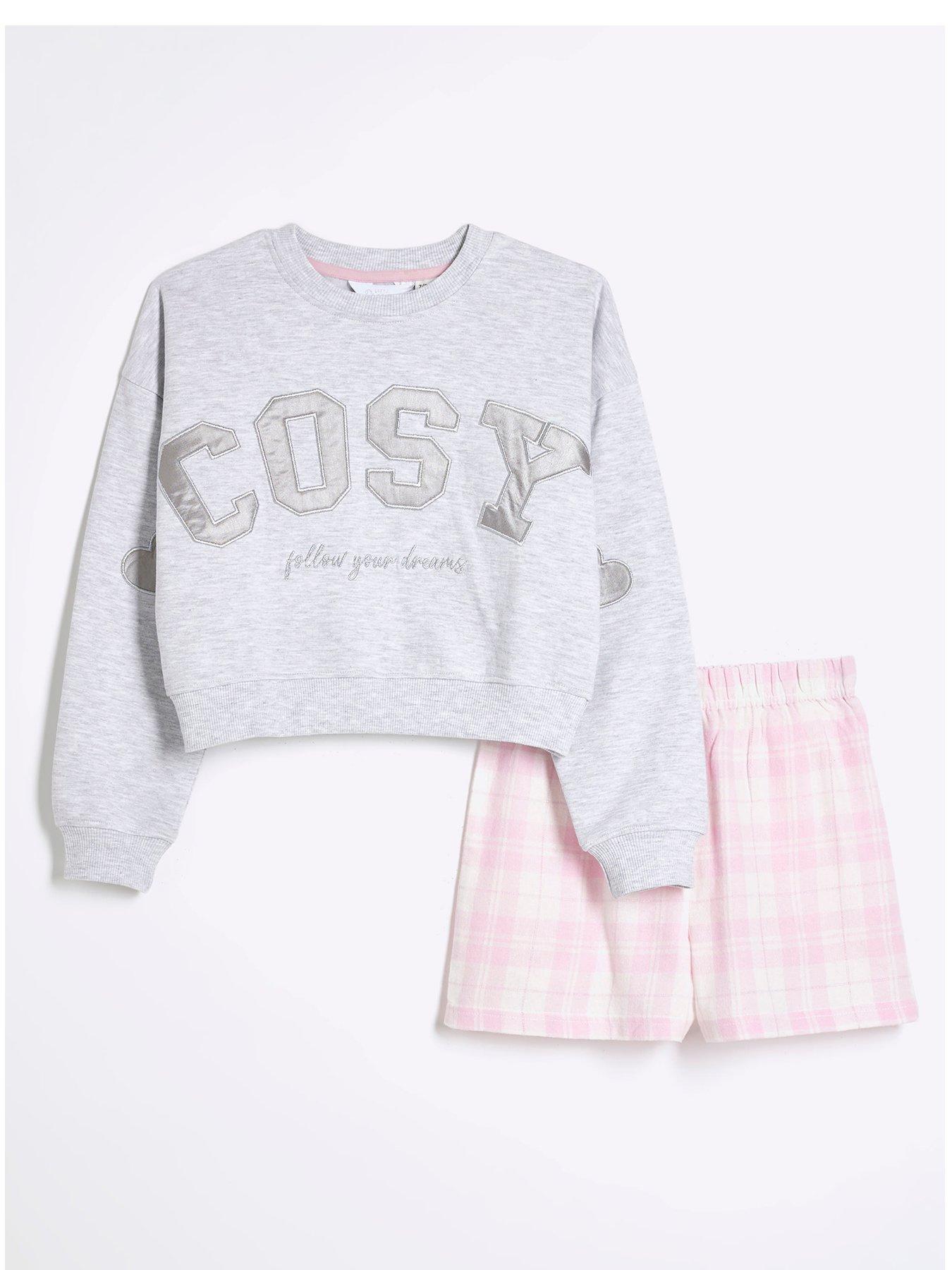 river-island-girls-cosy-pyjama-set-grey