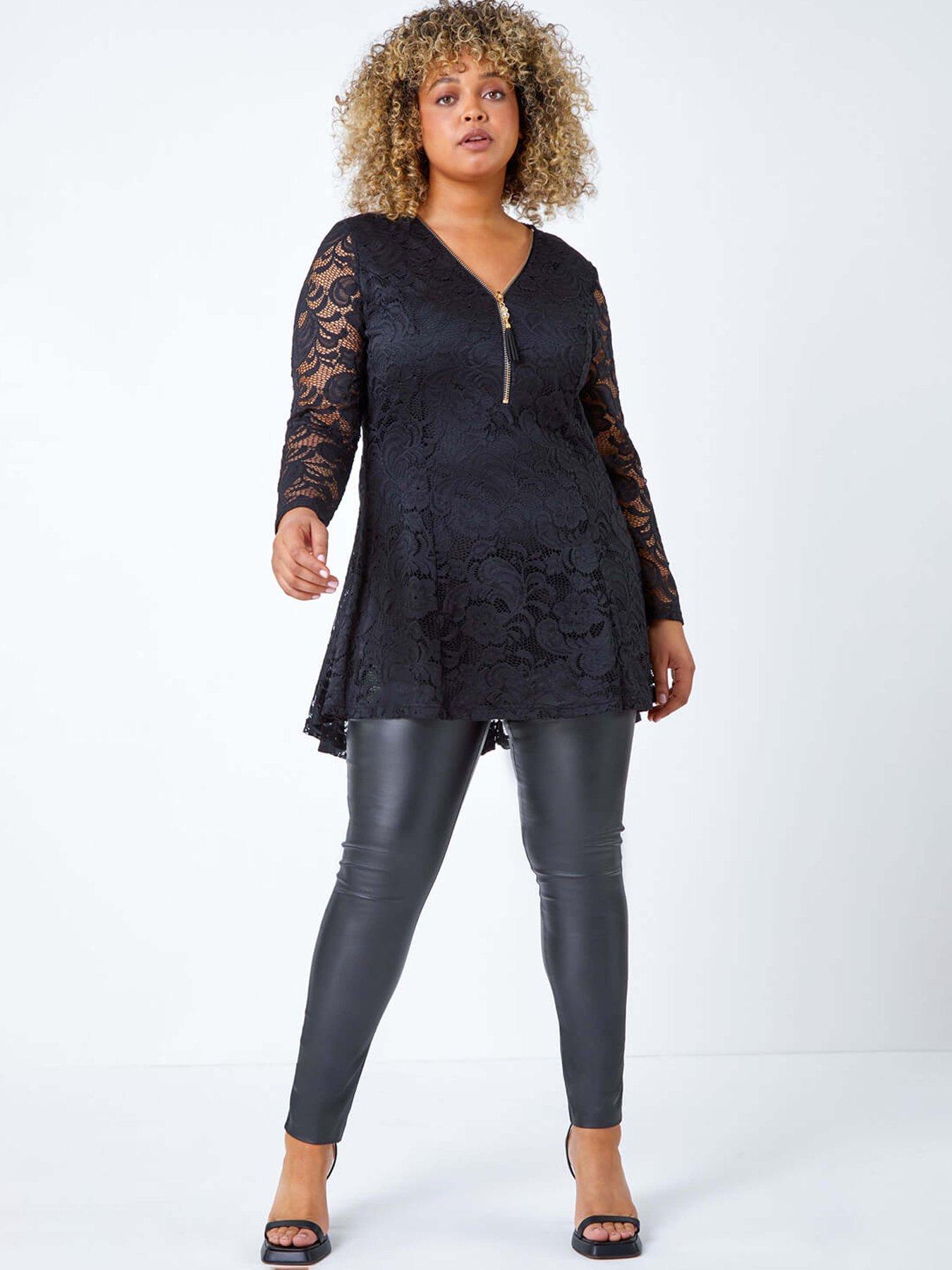 roman-curve-zip-front-lace-stretch-top-blackback