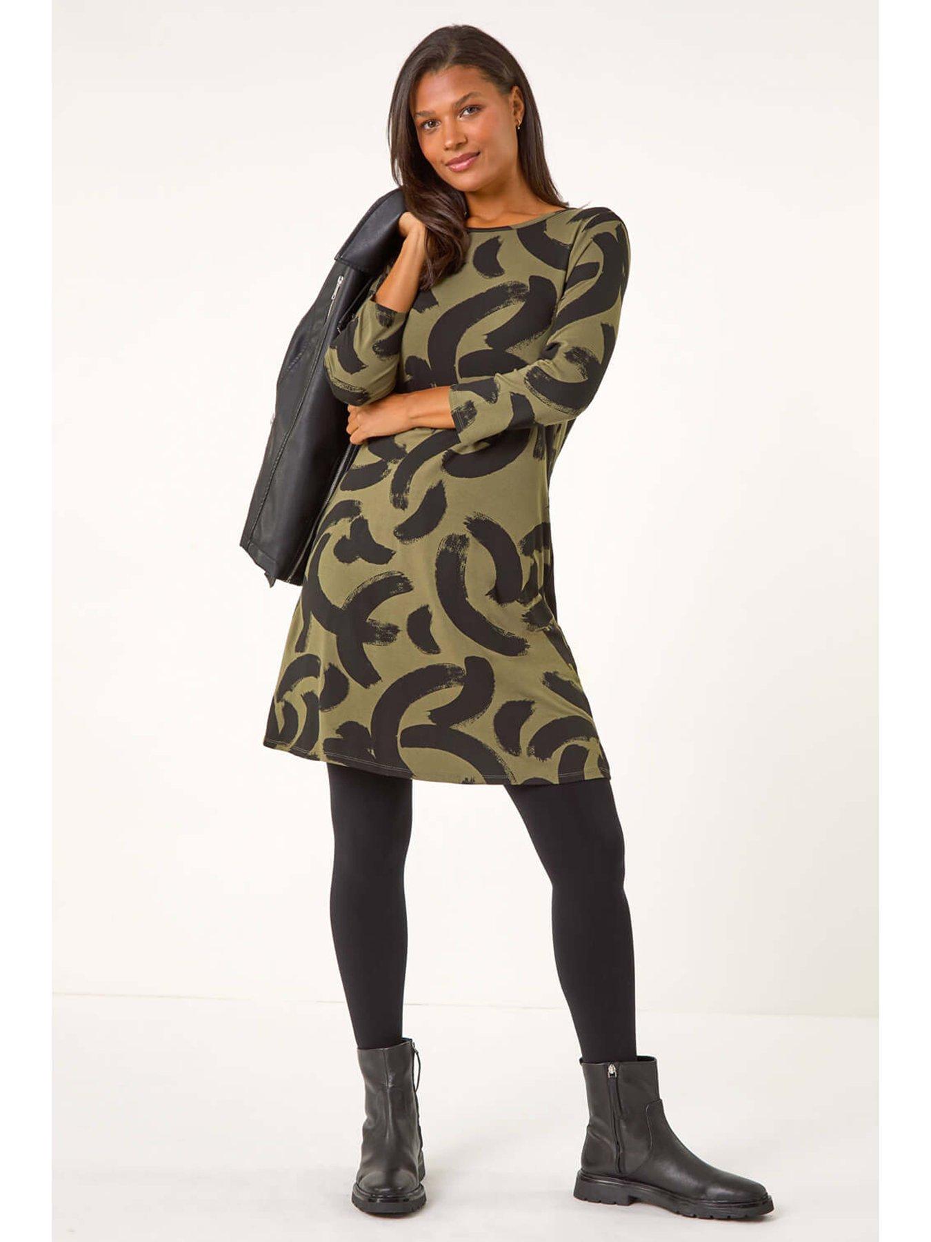 roman-brushstroke-a-line-stretch-dress-khakiback